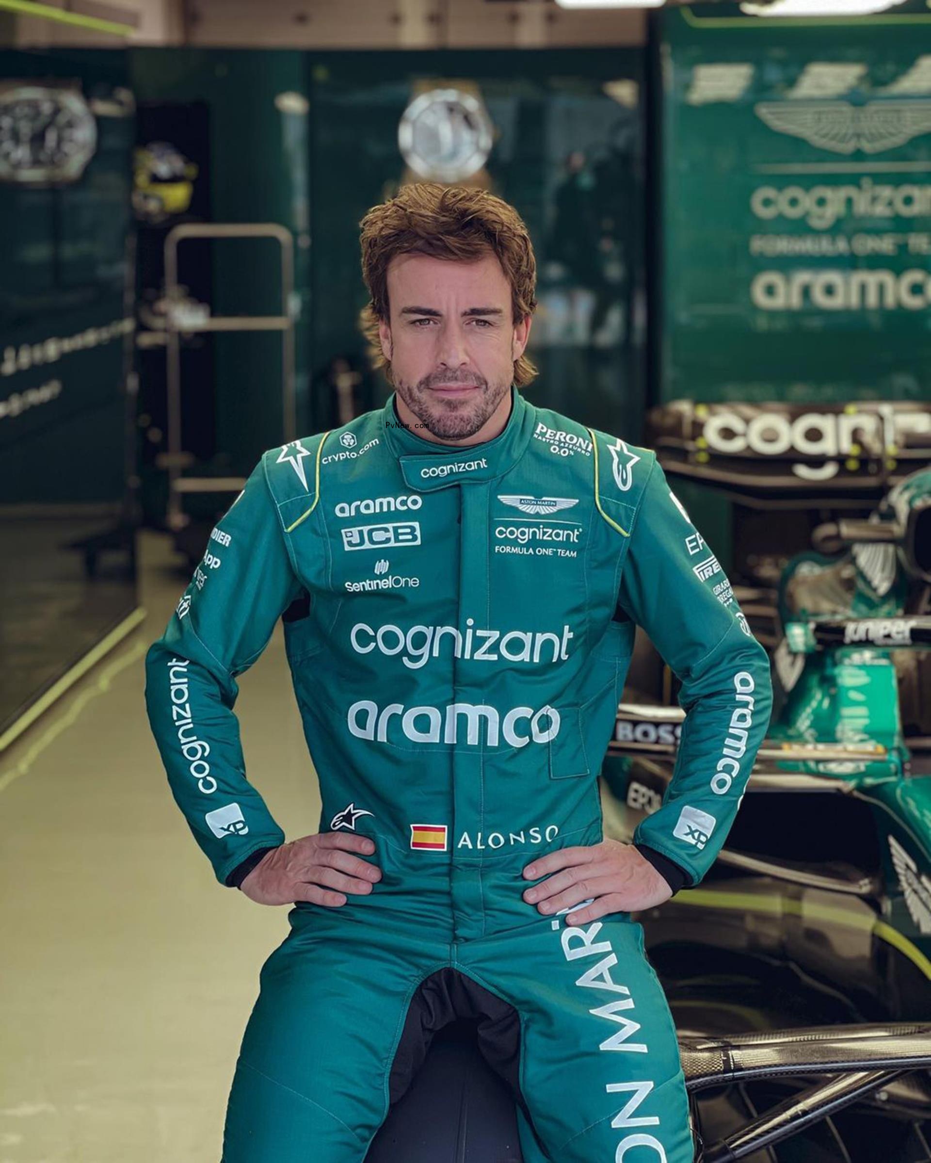 Aston Martin driver Fernando Alonso