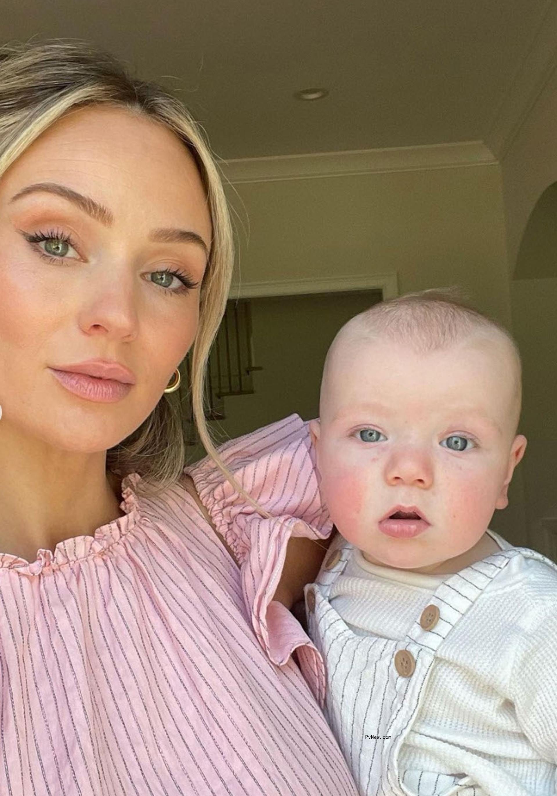 A selfie of Lauren Bushnell and her son.