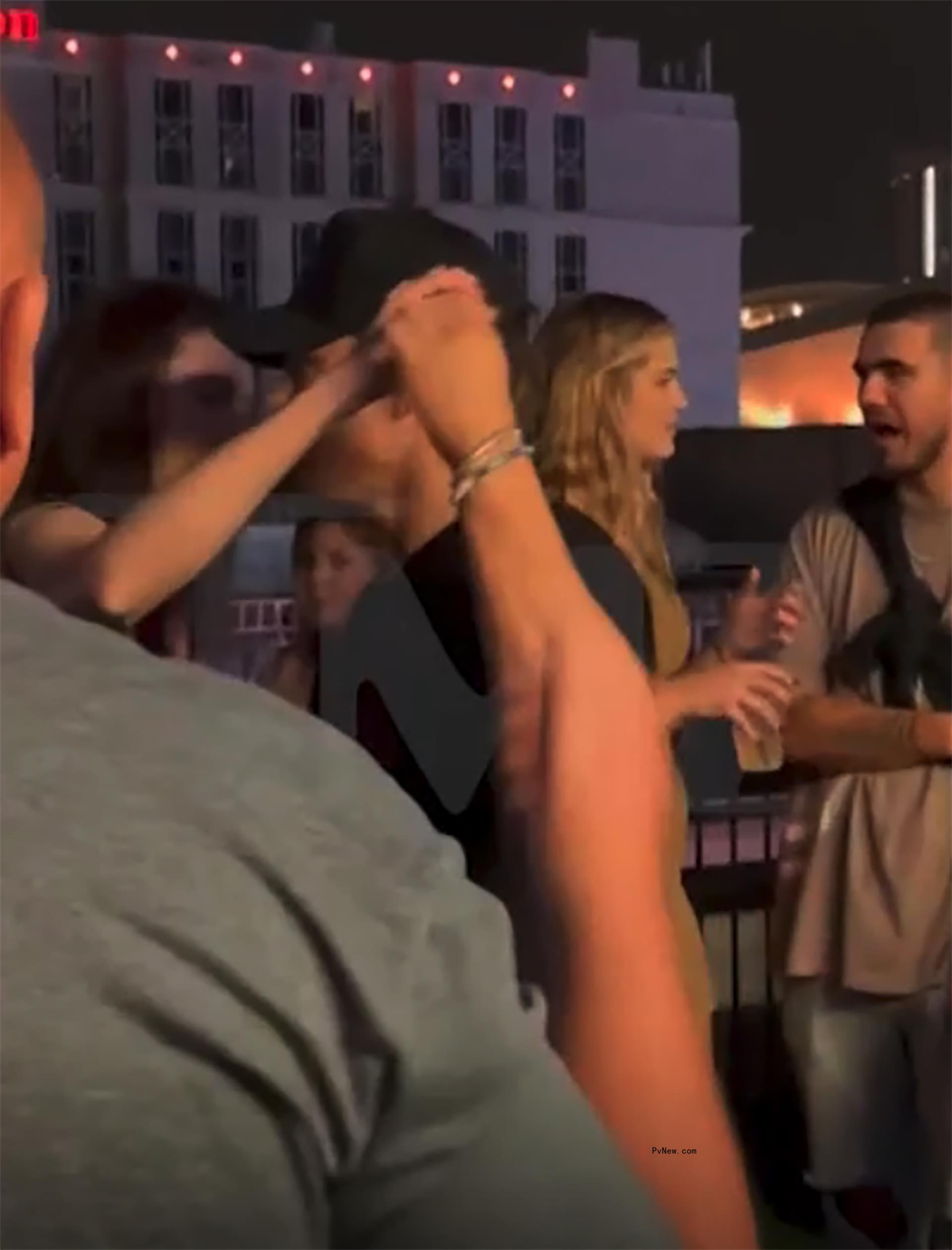 Tom Sandoval dancing with a woman