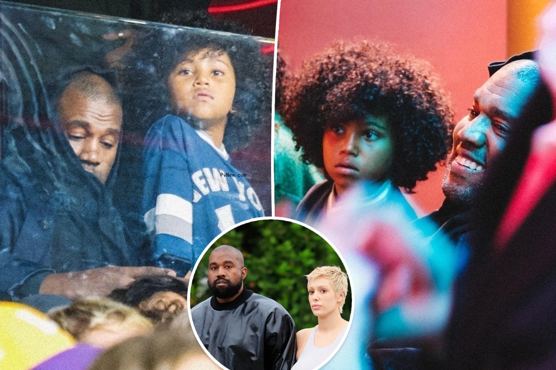 Kanye West and son Saint, 7, attend soccer game without wife Bianca Censori