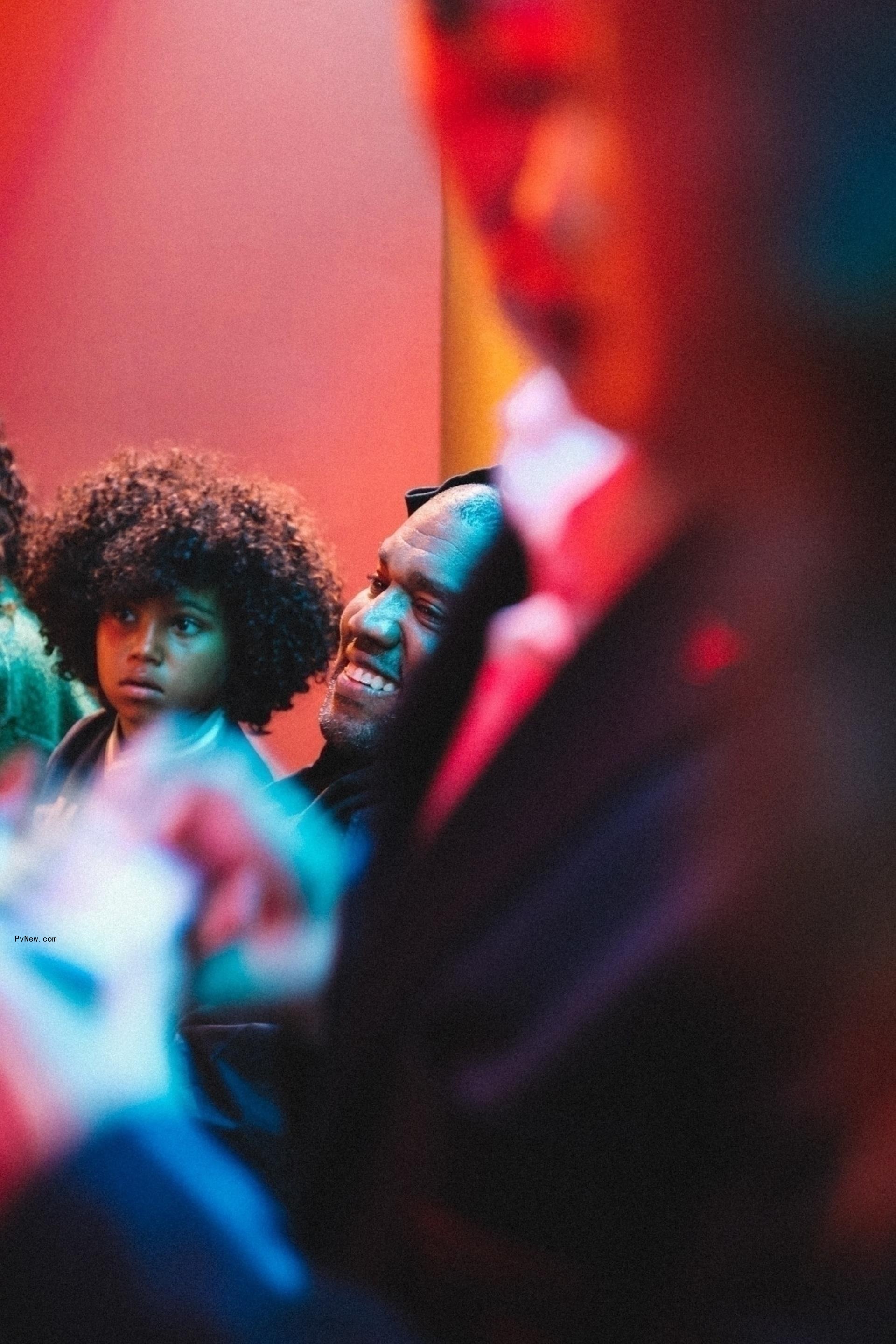 Kanye West and son Saint