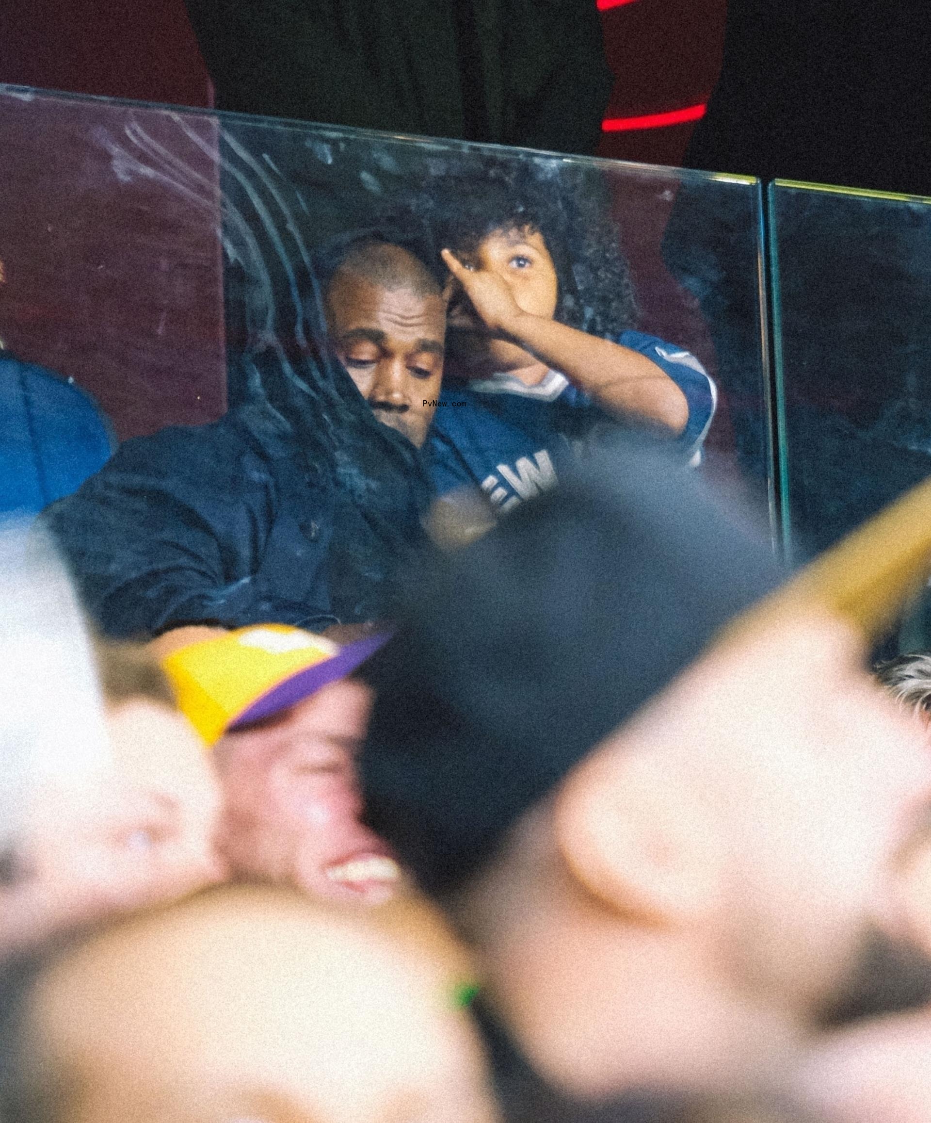 Kanye West and son Saint