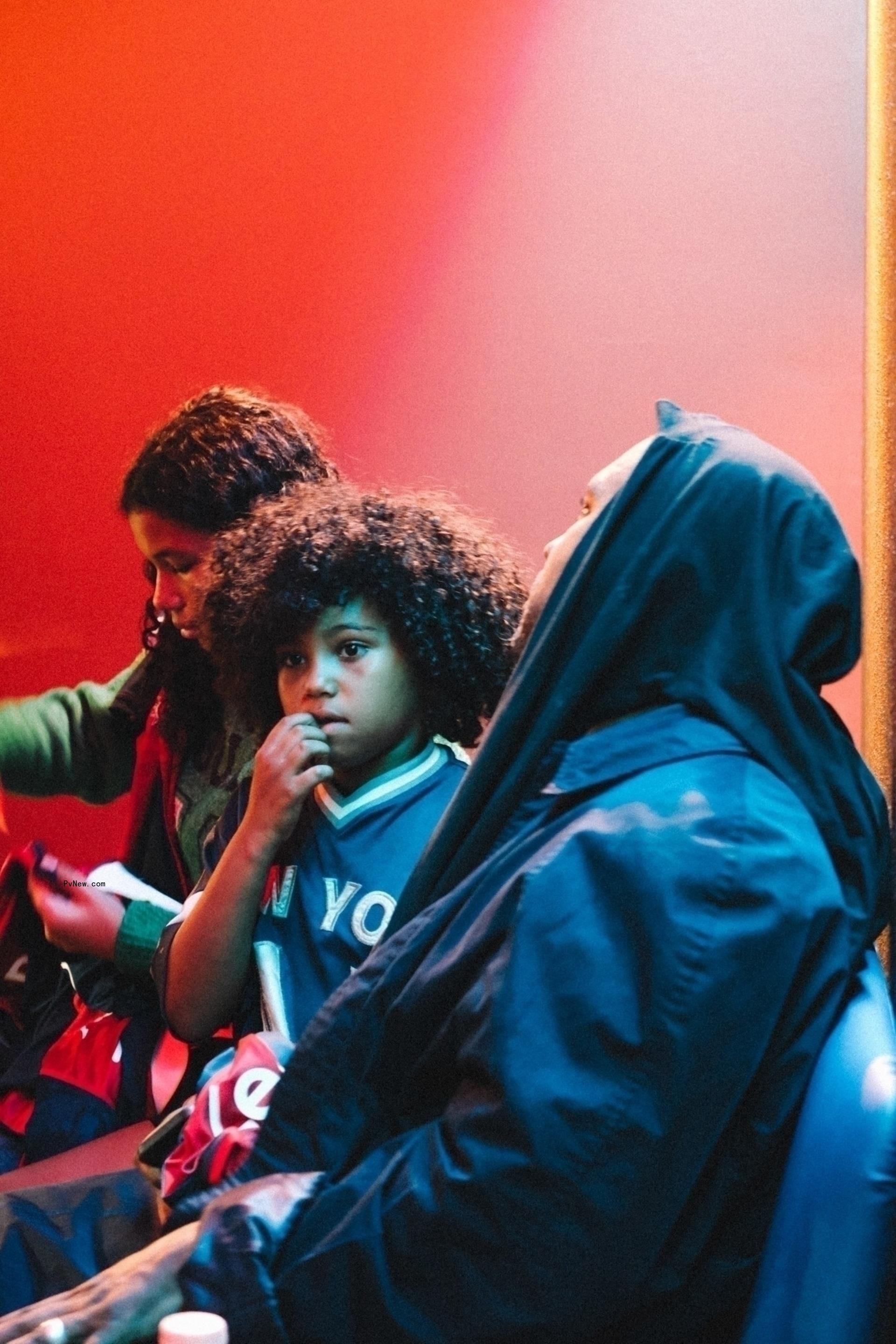 Kanye West and son Saint