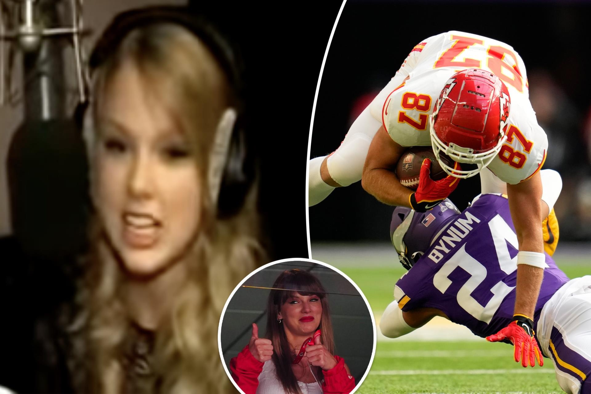 Taylor Swift’s ‘Minnesota soccer mom’ impression goes viral as Travis Kelce and Chiefs take on the Vikings