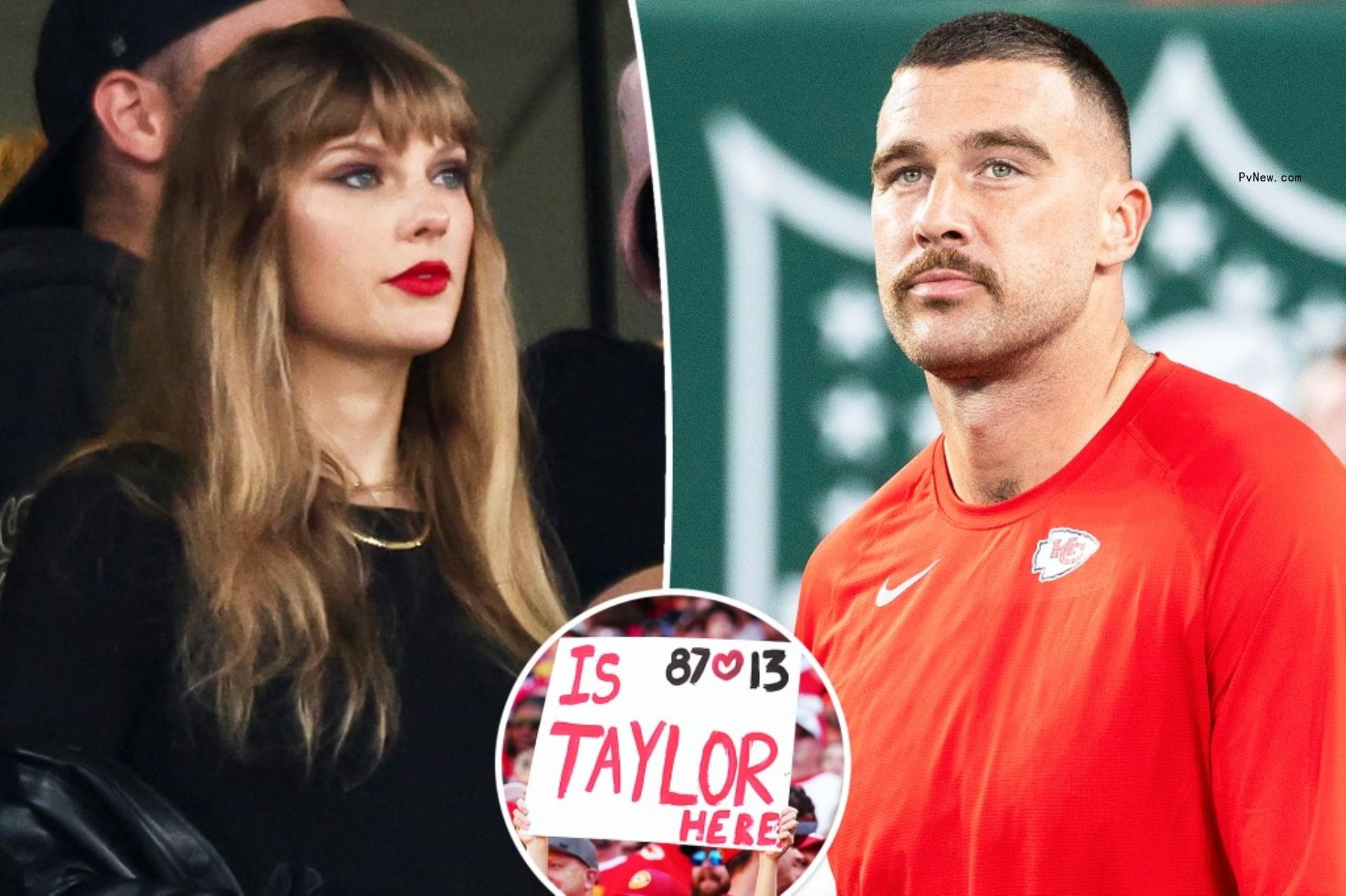 Photos of Taylor Swift and Travis Kelce