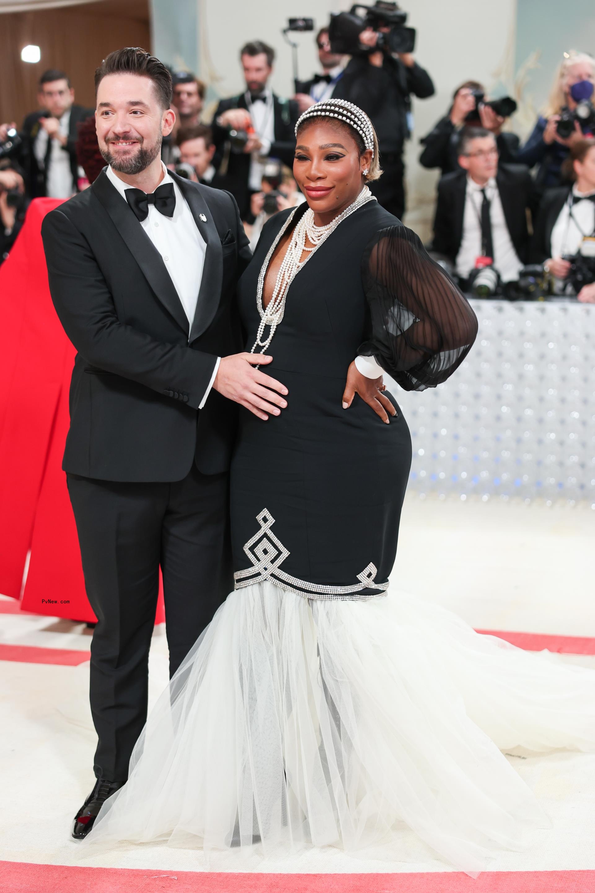 Alexis Ohanian and Serena Williams at the 2023 Met Gala