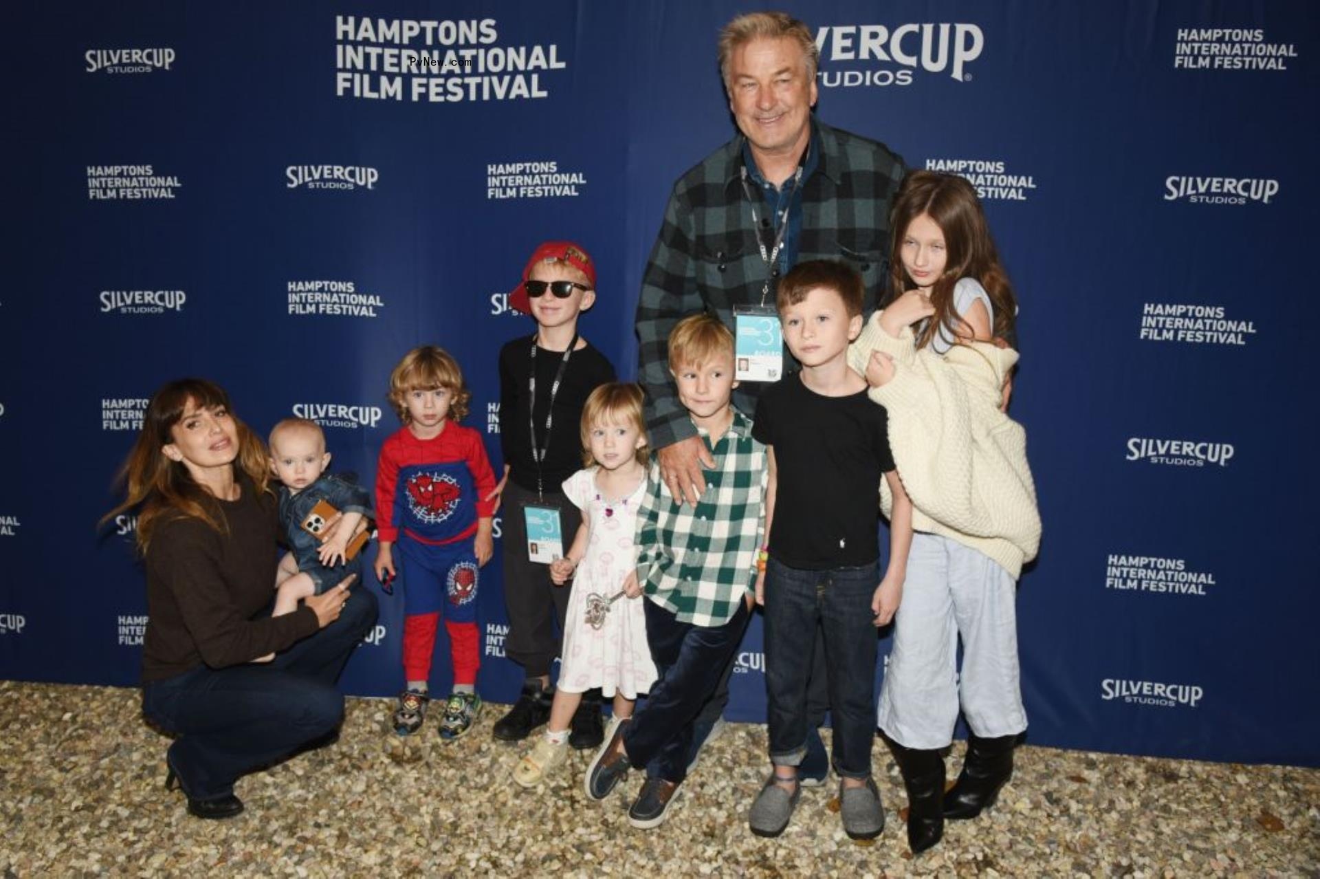 Alec and Hilaria Baldwin and their children.