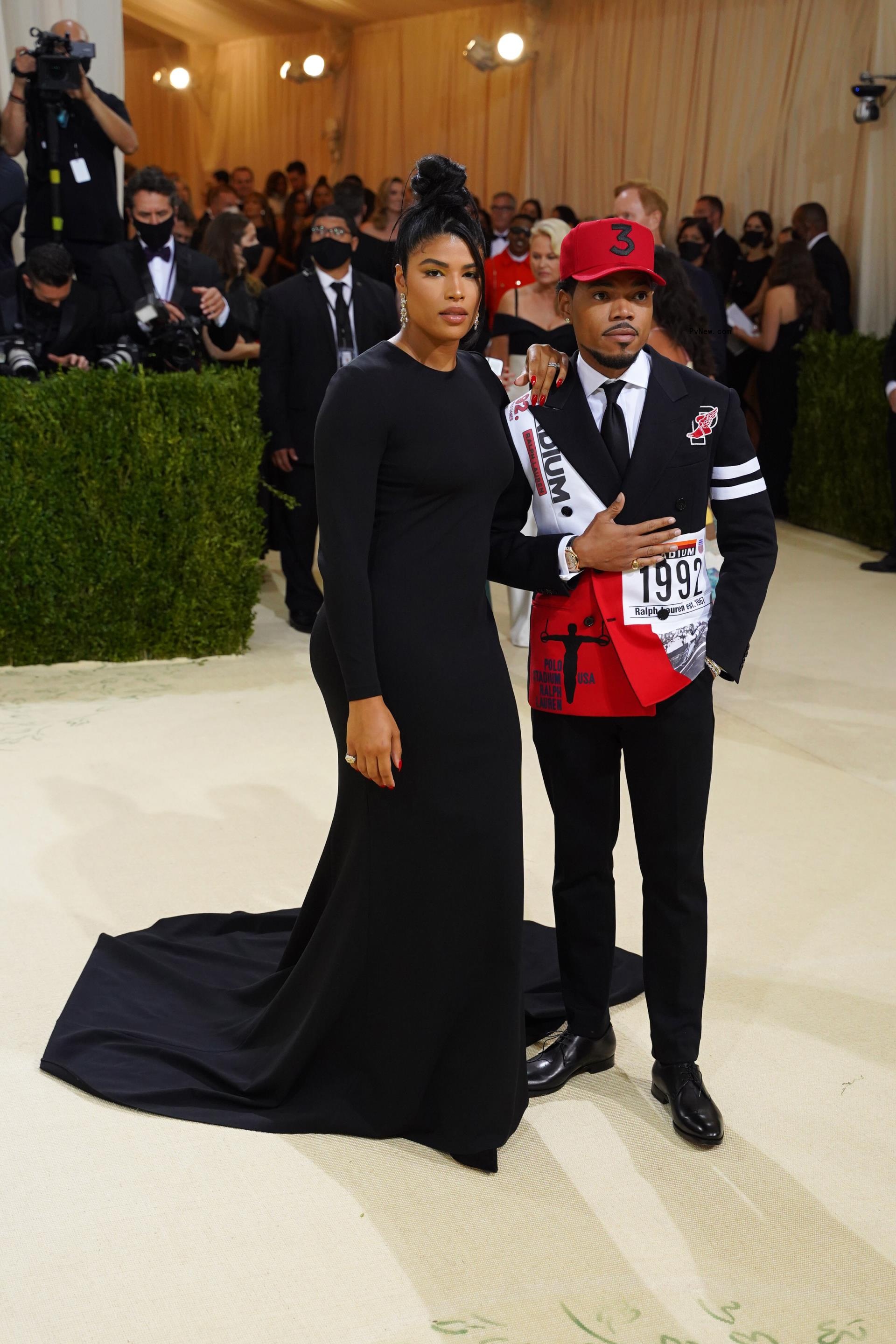 Kirsten Corley and Chance the Rapper at an event in 2021.