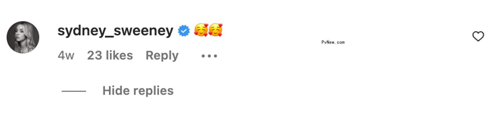 Sydney Sweeney comment.