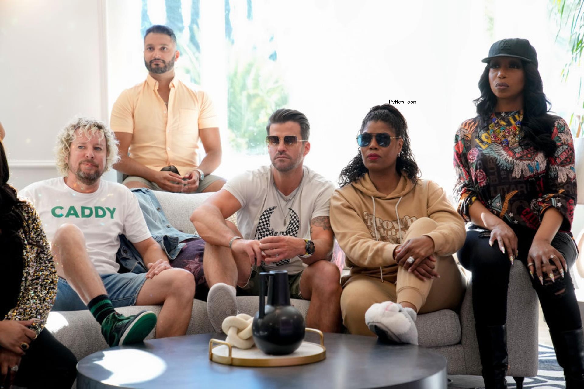 Part of the cast of E!'s 