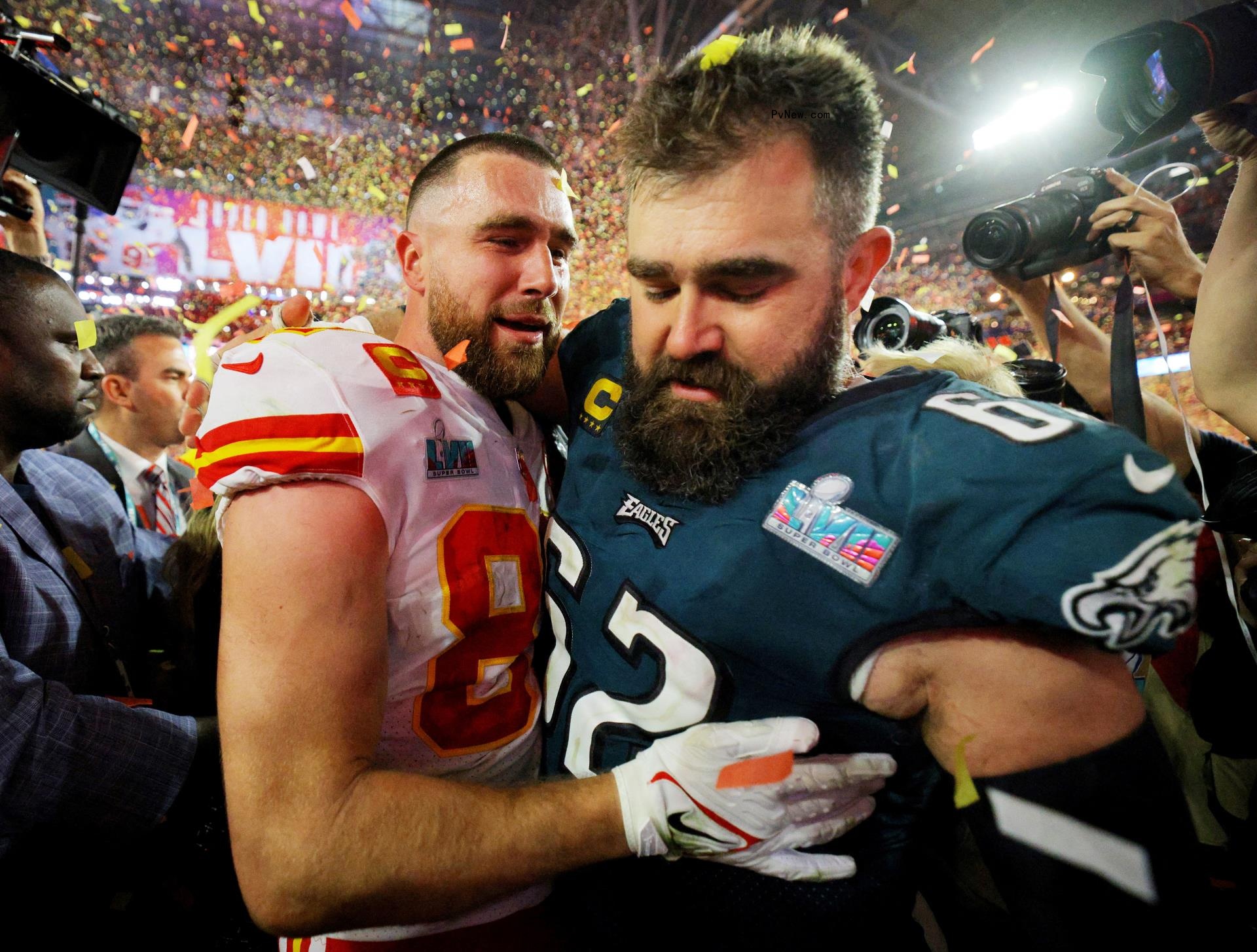 Jason and Travis Kelce.