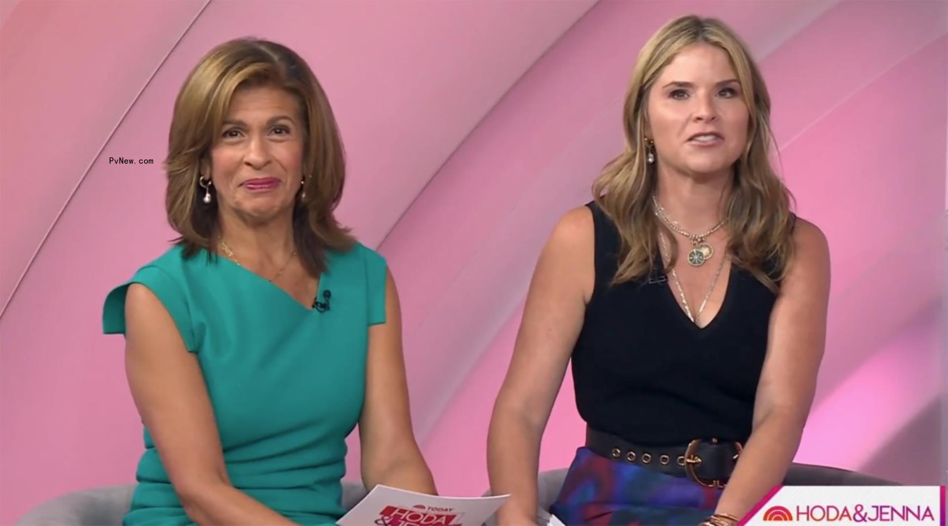 Hoda Kotb and Jenna Bush Hager talking on 