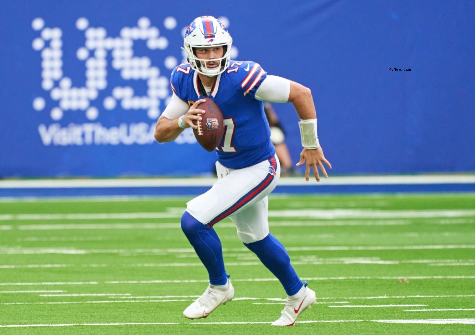 josh allen playing quarterback for the Bills