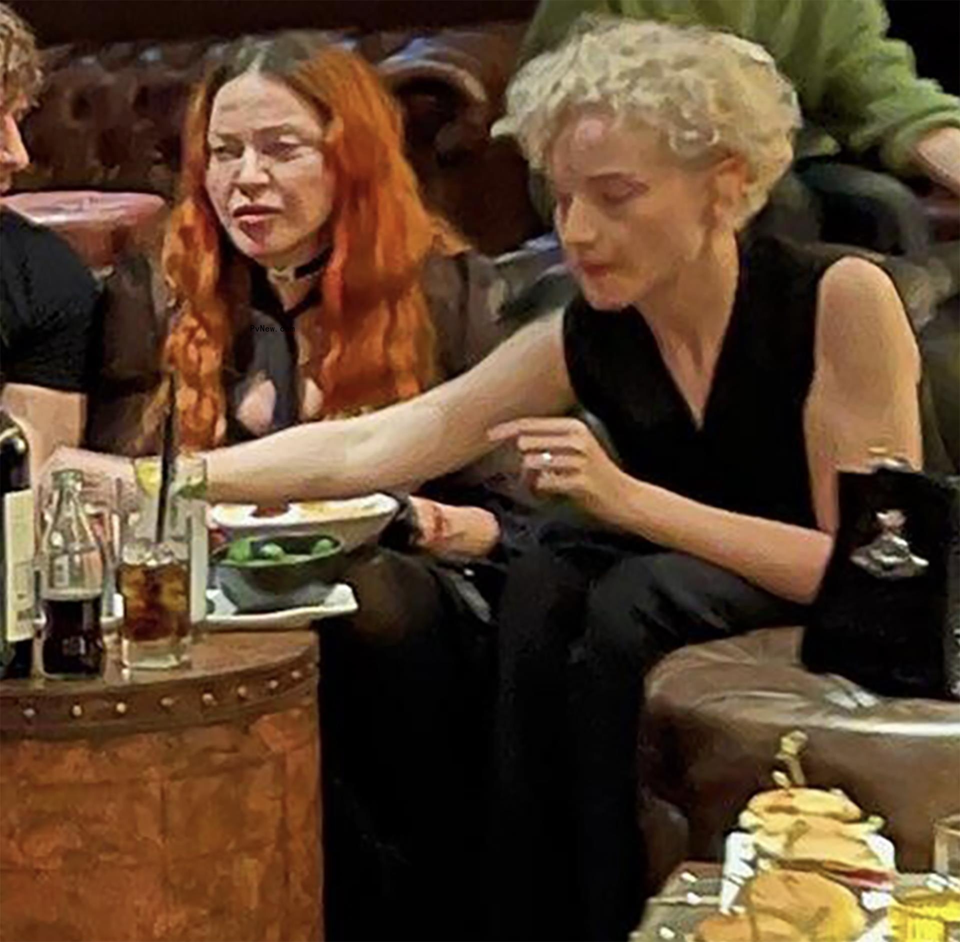 Mado<i></i>nna and Julia Garner on April 30, 2023.