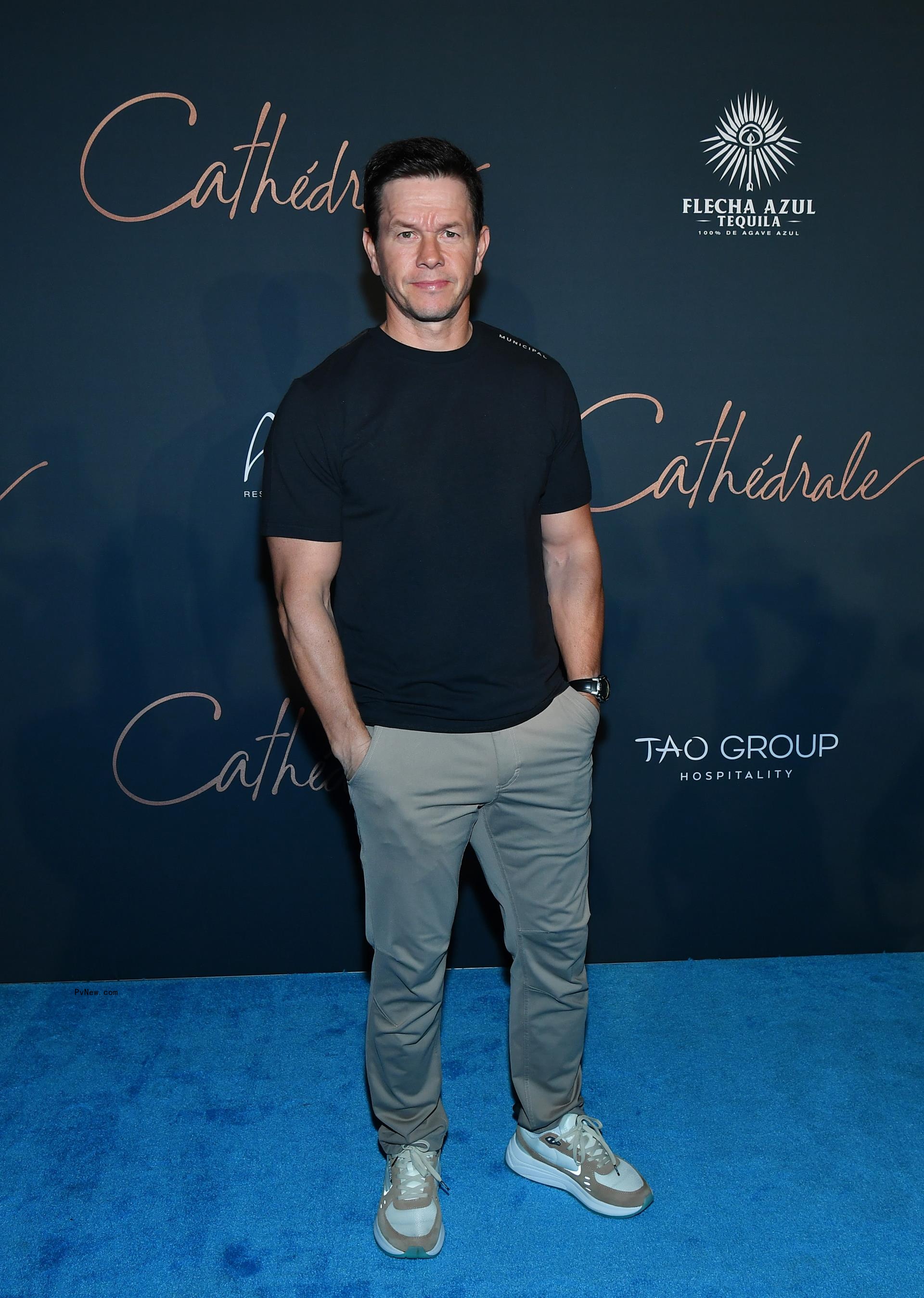 Mark Wahlberg at the Cathédrale opening in Las Vegas.