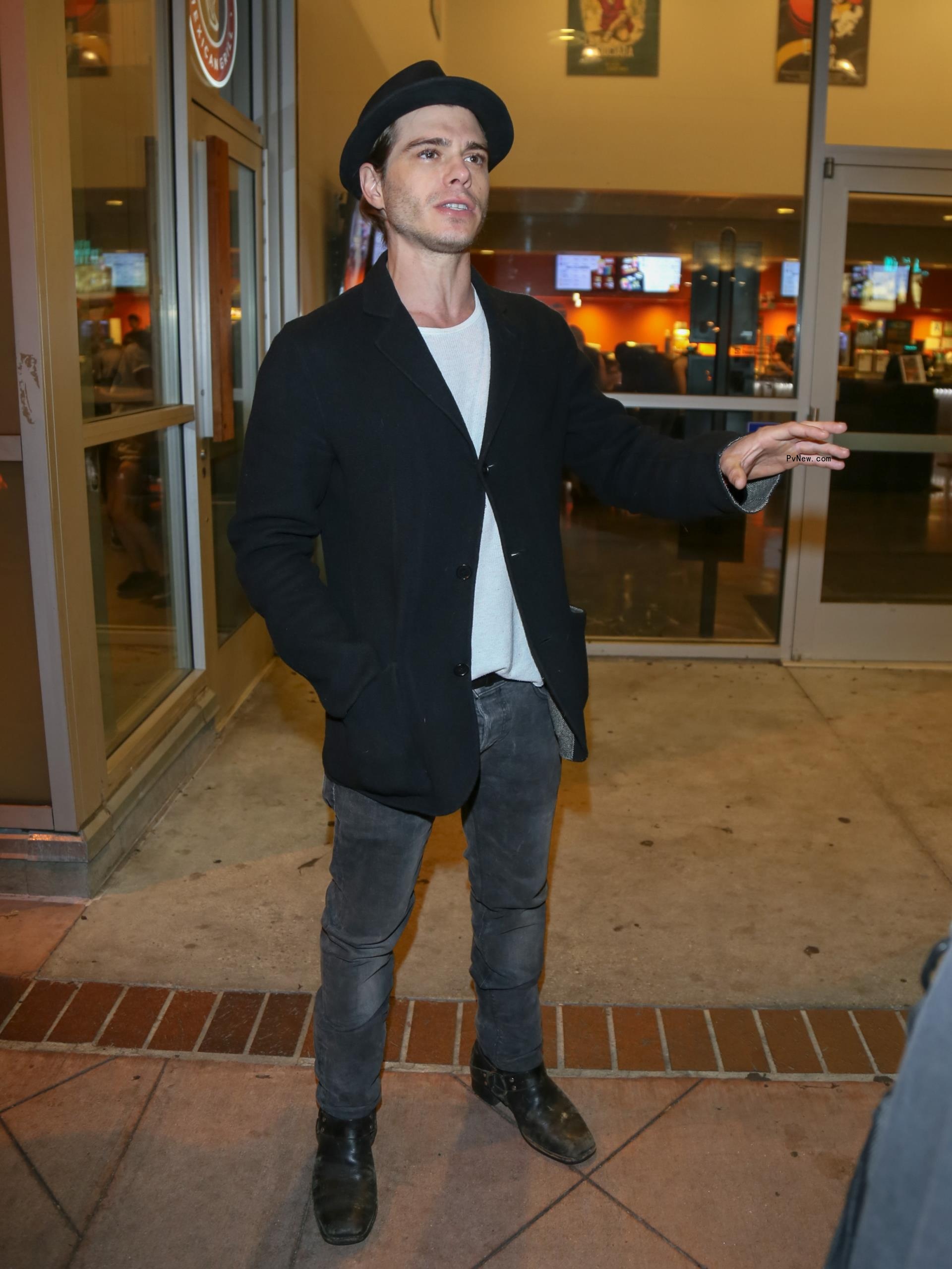 Matthew Lawrence stands outside