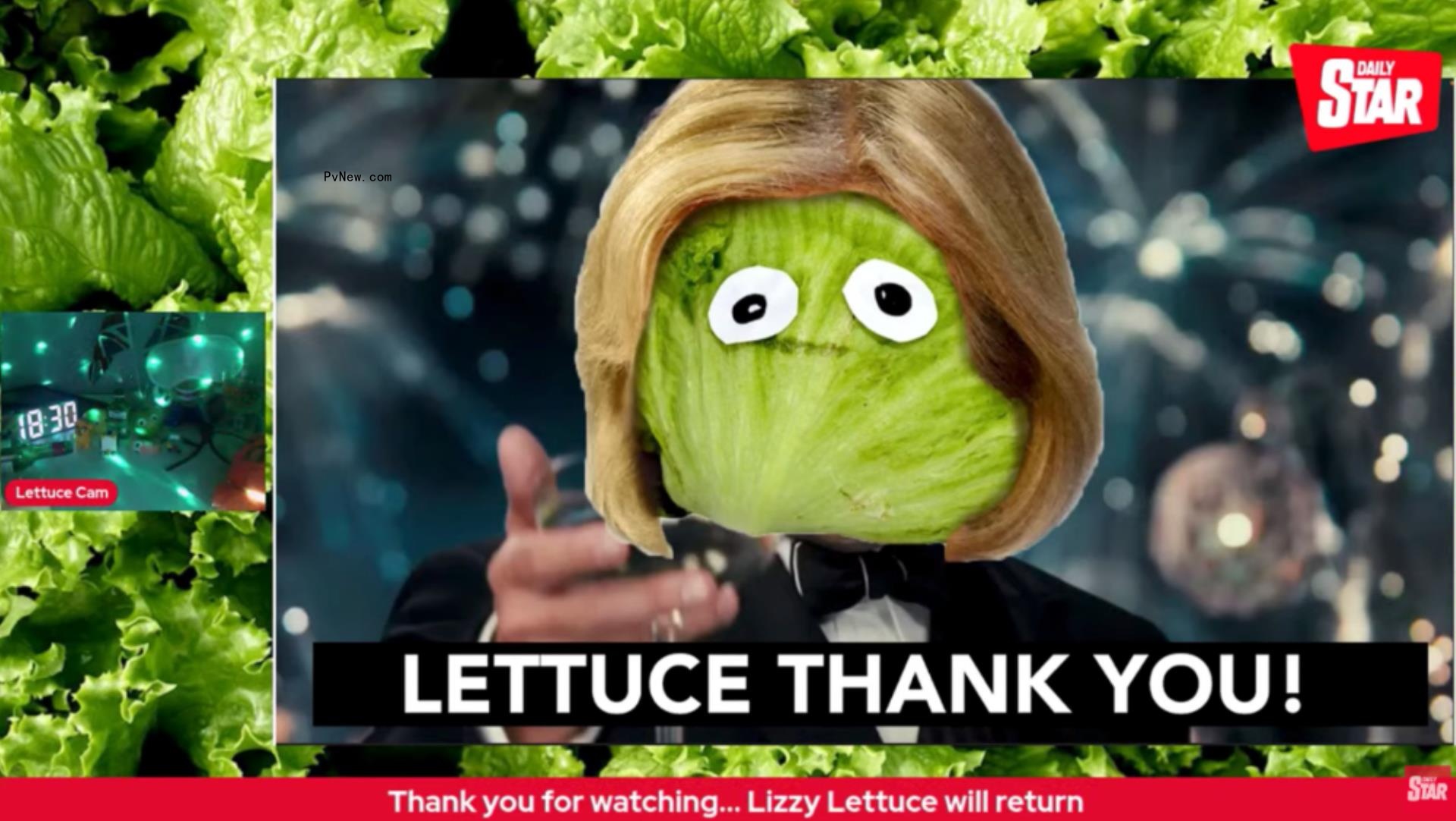Tip of the Iceberg: British TV Gets Chaotic as U.K. Lettuce Livestream Outlasts Prime Minister