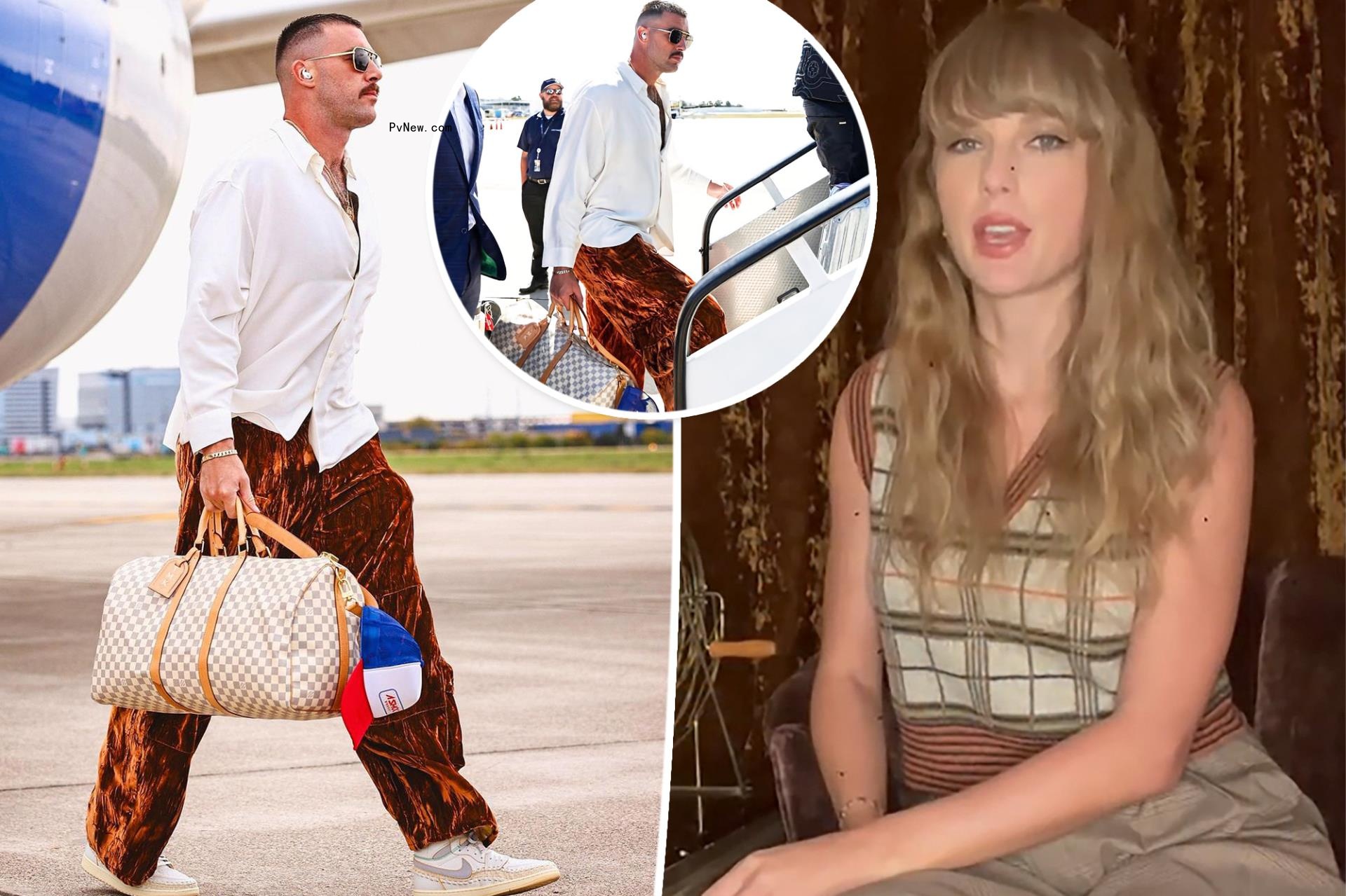 Travis Kelce defends pants fans compared to Taylor Swift’s curtains: ‘They’re comfy’