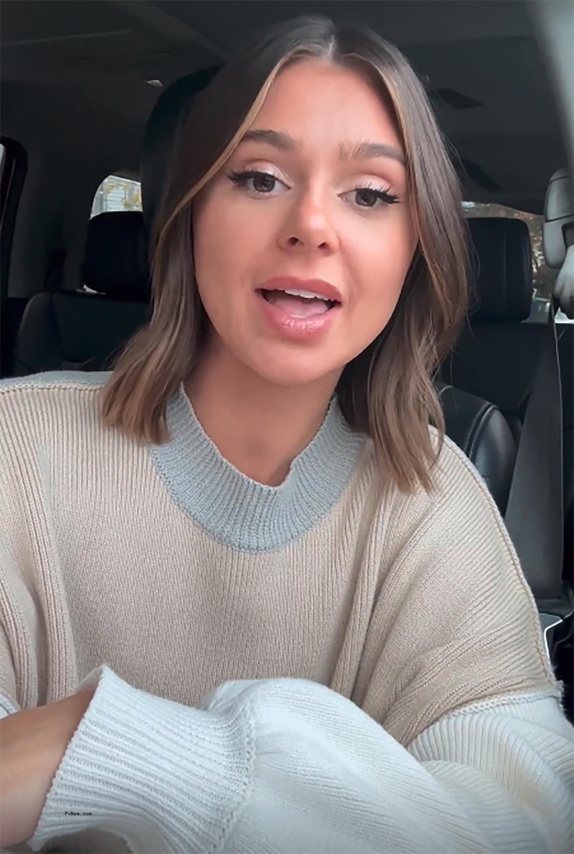 A selfie of Raquel Leviss talking