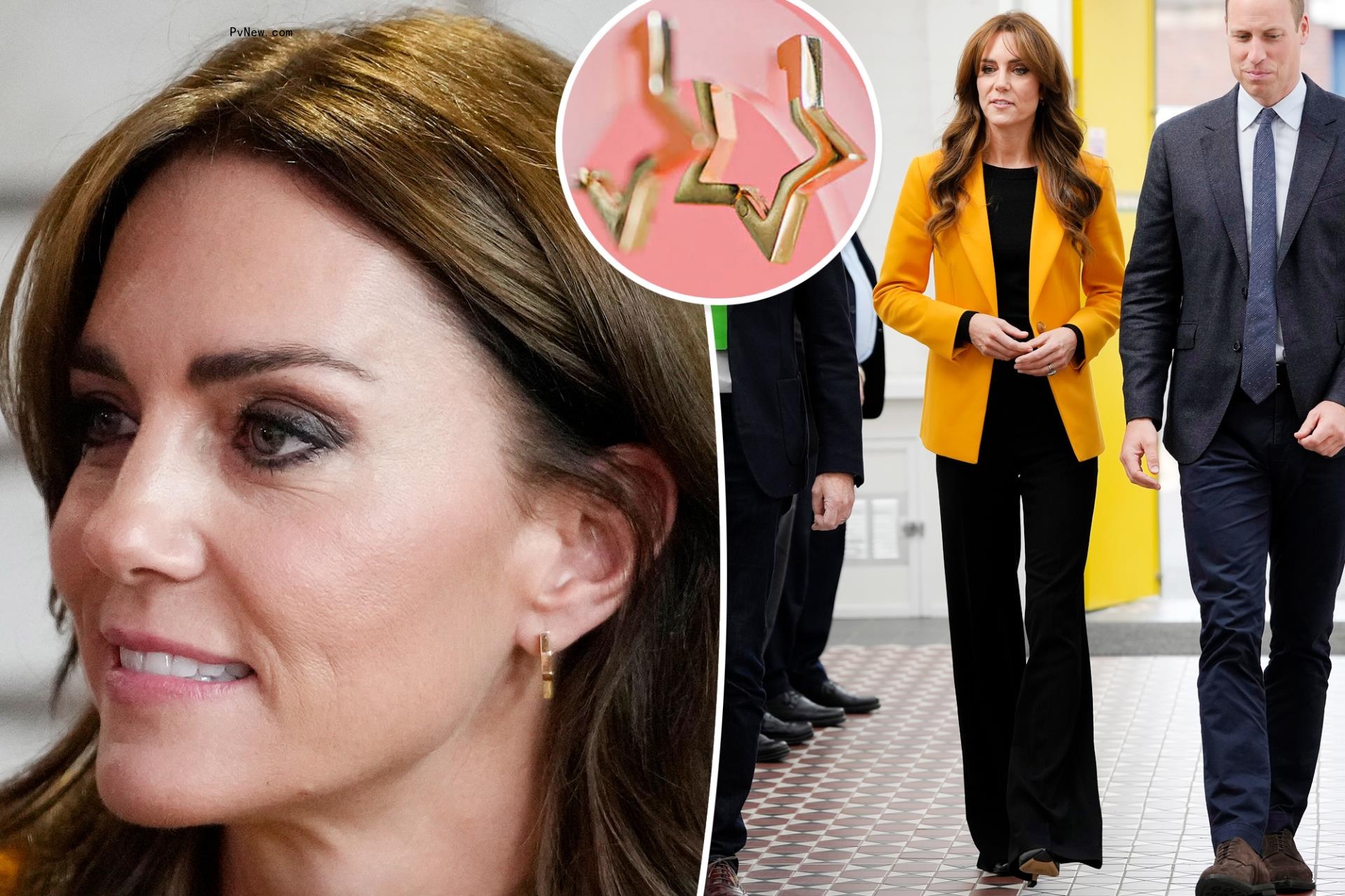 Kate Middleton ho<i></i>nors World Mental Health Day with meaningful star earrings, yellow blazer