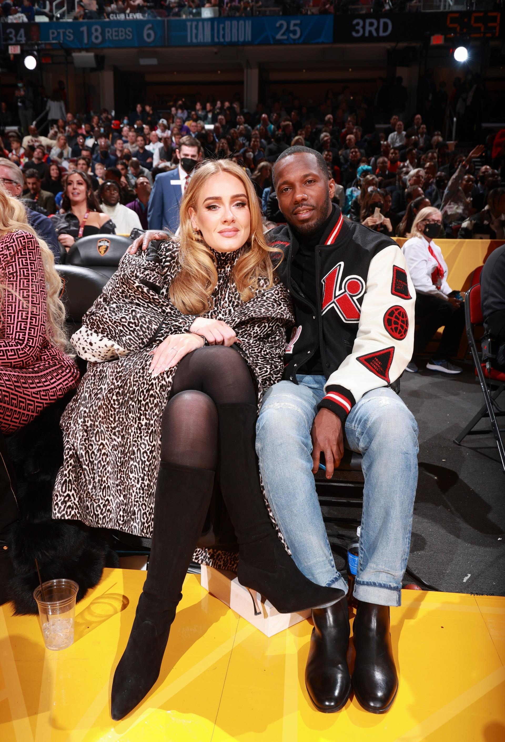 Rich Paul and Adele