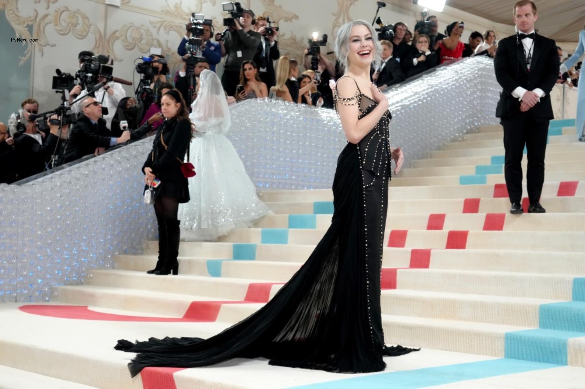 Phoebe Bridgers walking the Met Gala 2023 red carpet