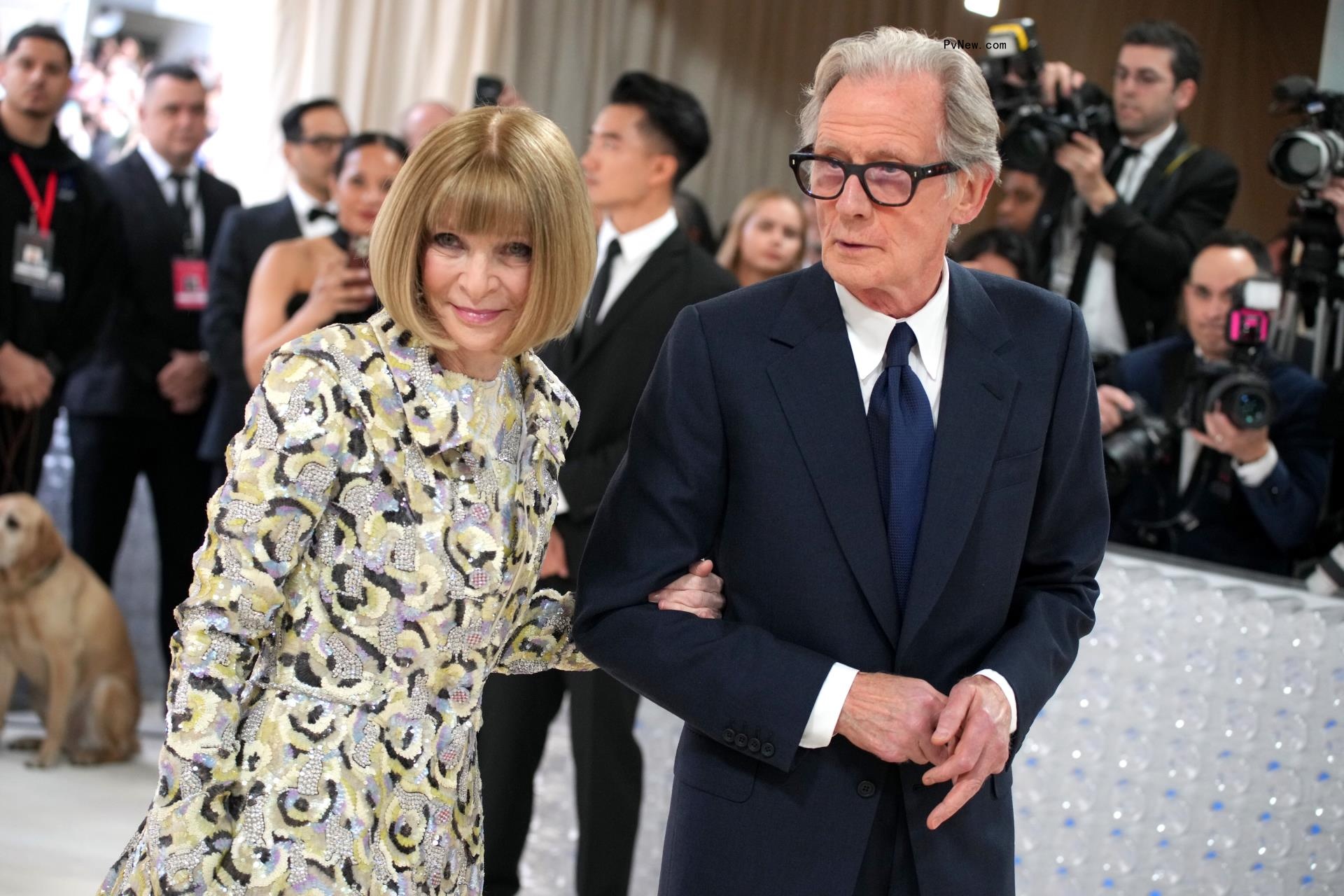 bill nighy and anna wintour at met gala 2023