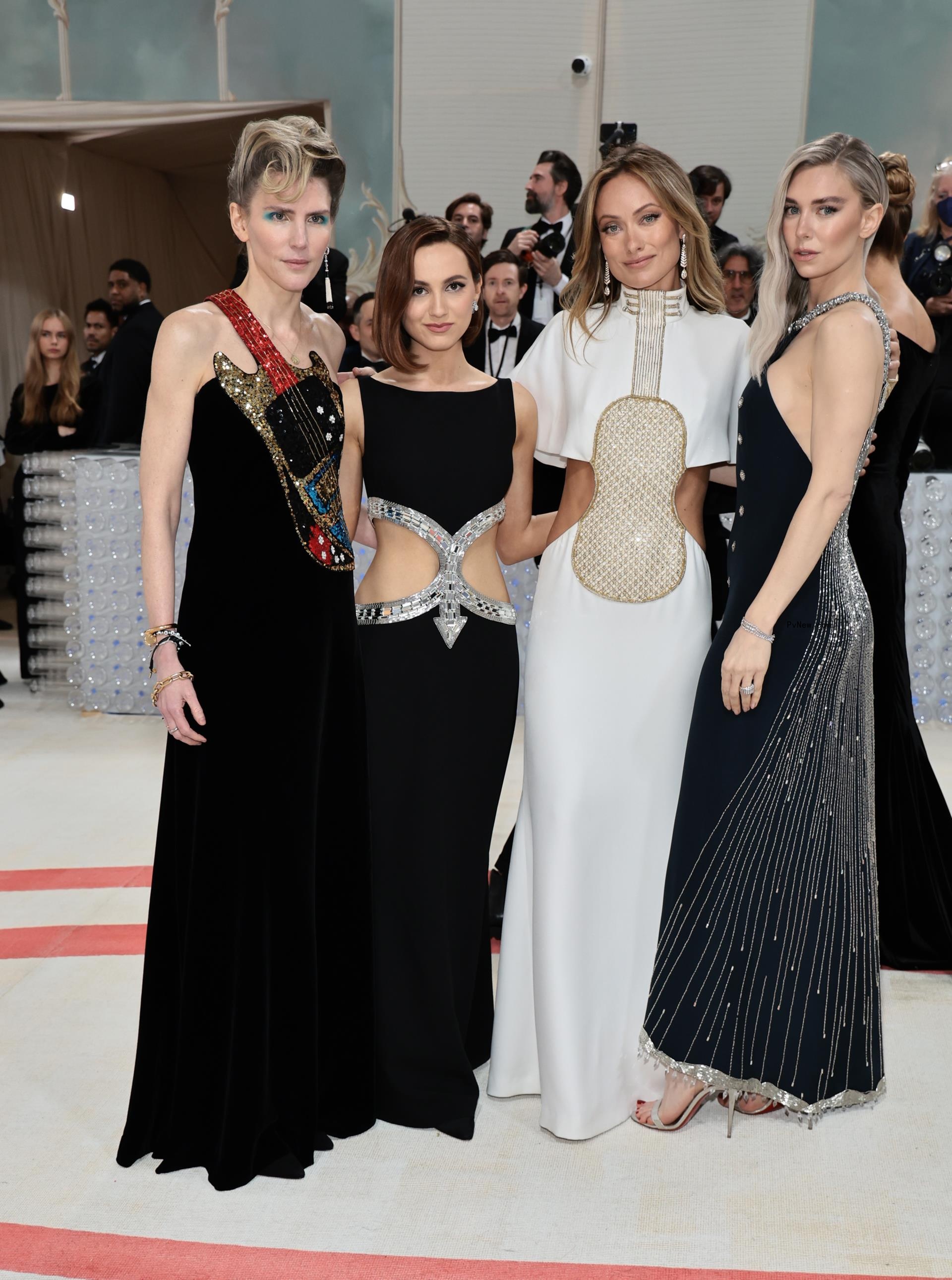 Gabriela Hearst, Maude Apatow, Olivia Wilde and Vanessa Kirby attend The 2023 Met Gala
