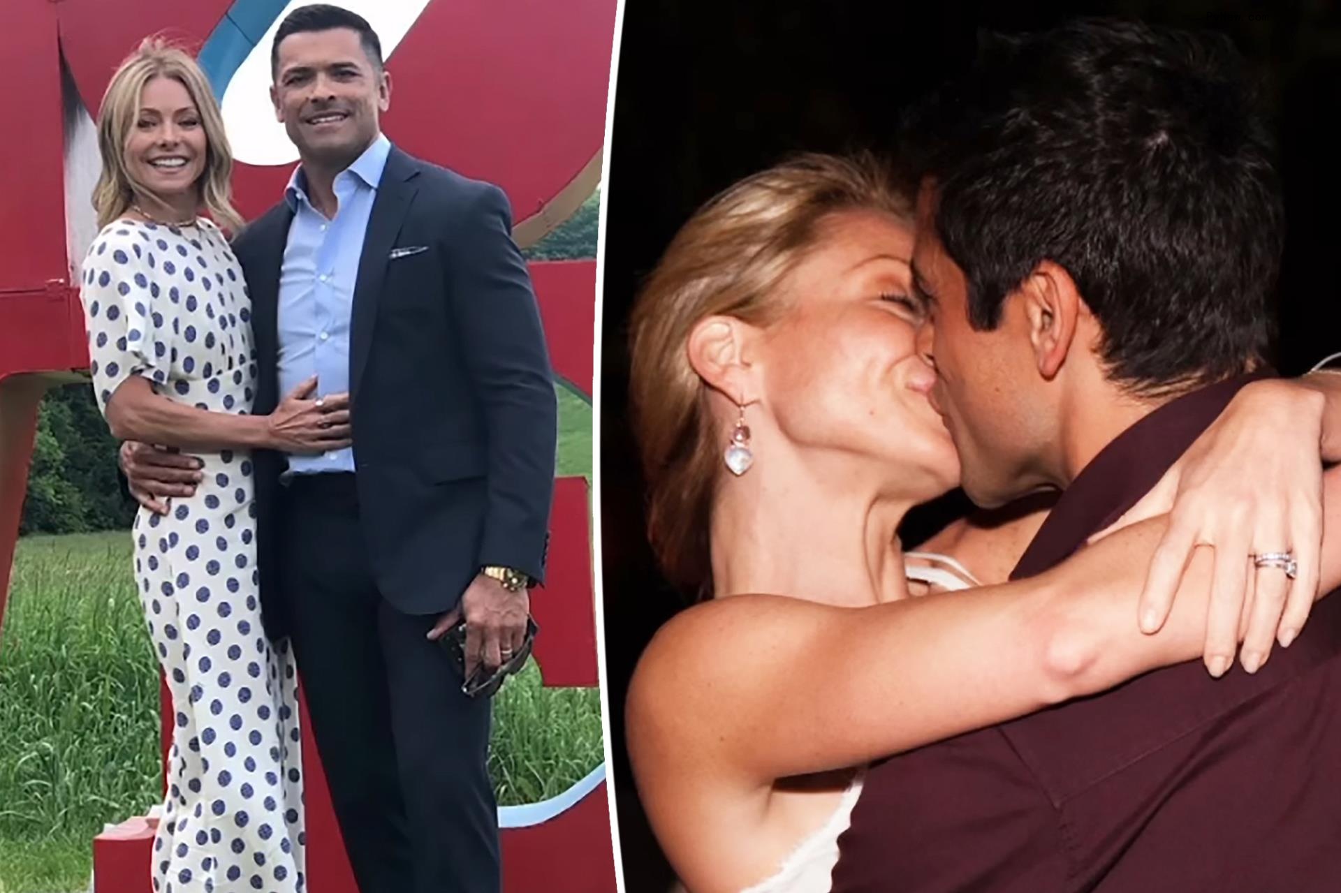 Kelly Ripa posts Mark Co<i></i>nsuelos PDA pic for 27th anniversary: ‘Love of my life’