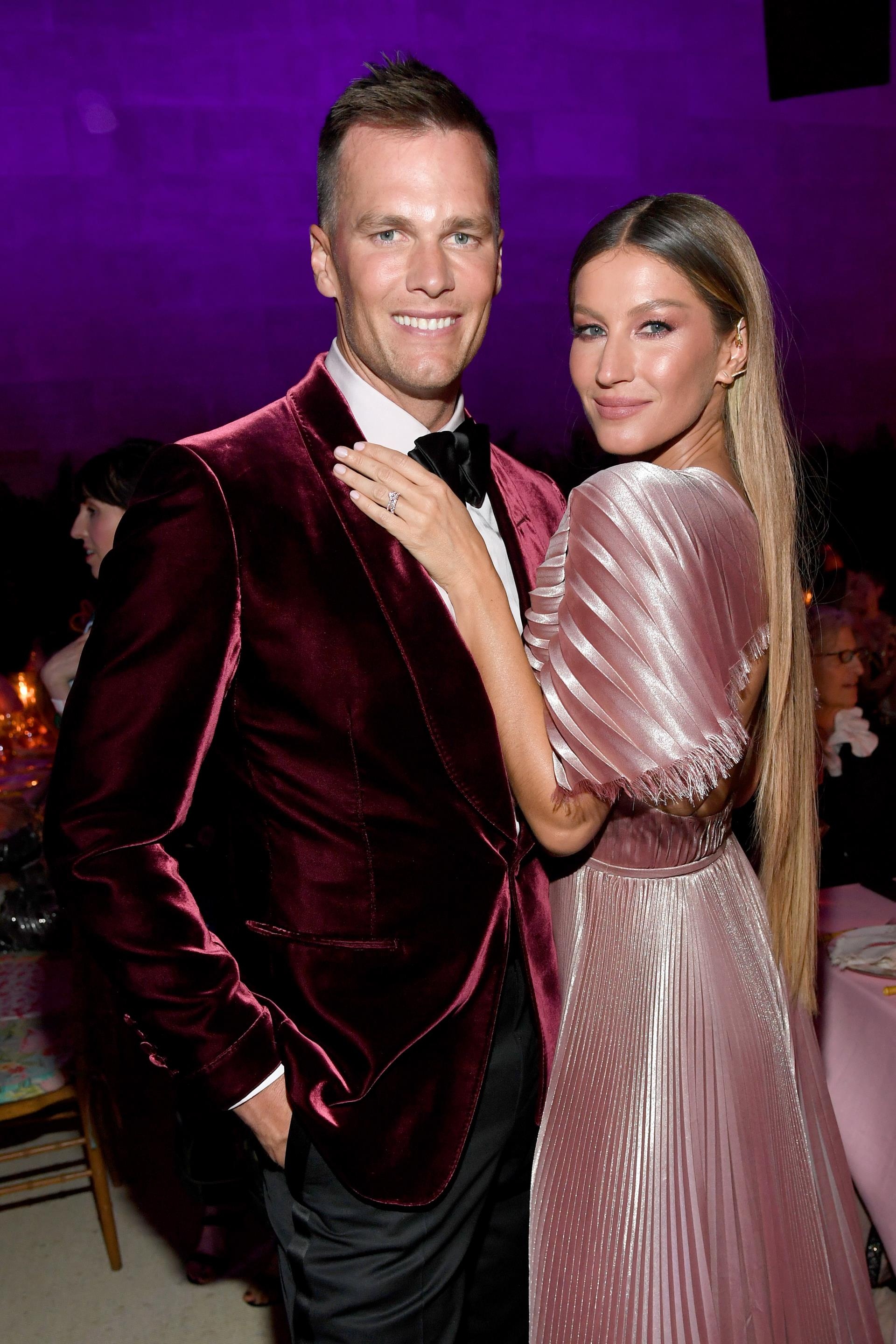 Gisele Bündchen at the met gala with tom brady