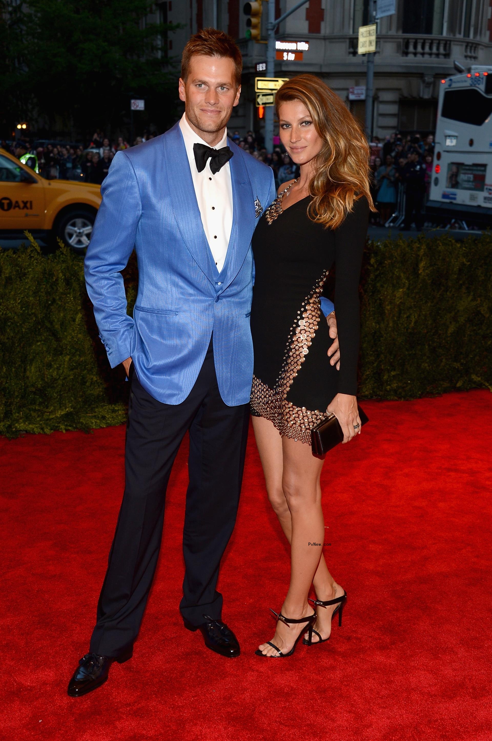 Tom Brady and Gisele Bundchen at the Met Gala in 2013 