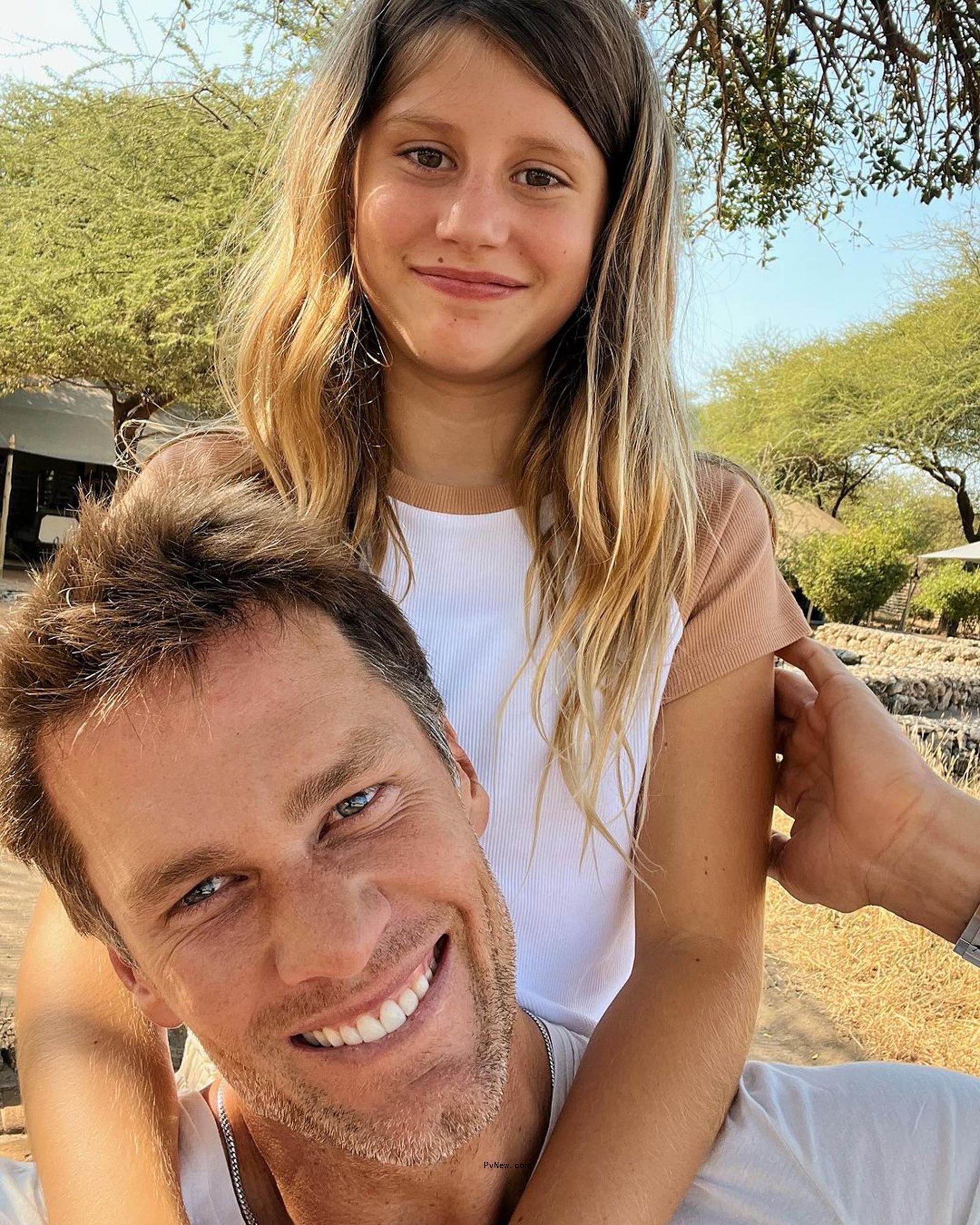 Tom Brady with his daughter
