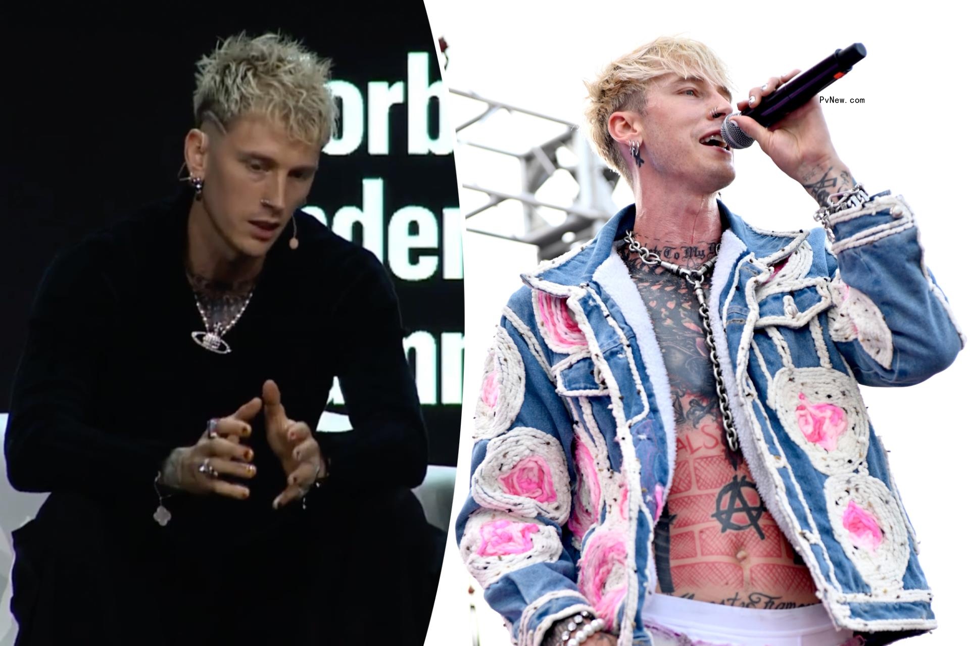 Machine Gun Kelly co<i></i>nfronted by fan o<i></i>nstage during interview, security intervenes: ‘This is a bad look’