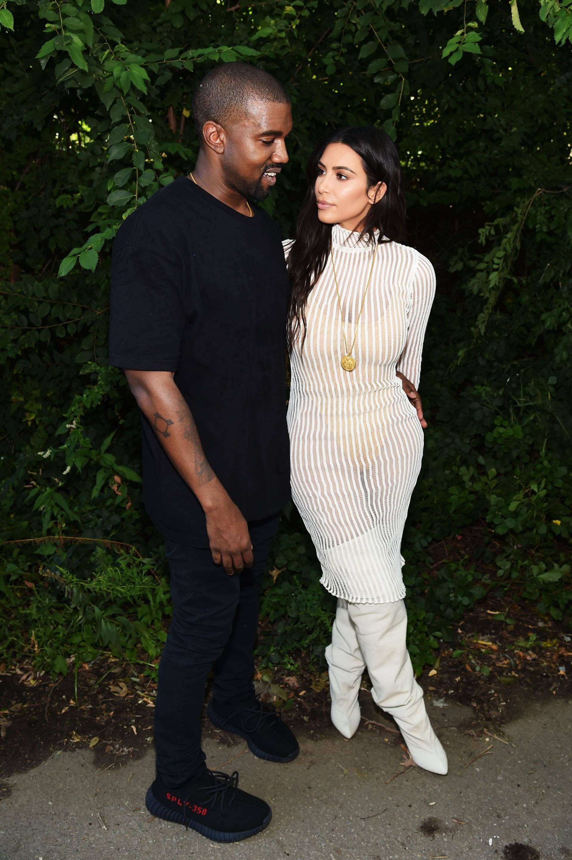 Kanye West and Kim Kardashian