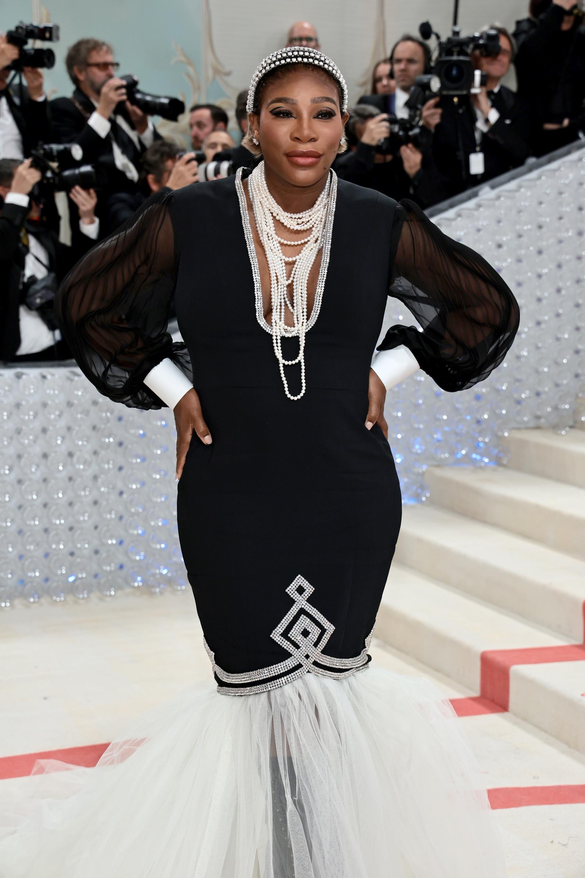 Serena Williams wears black to Met Gala