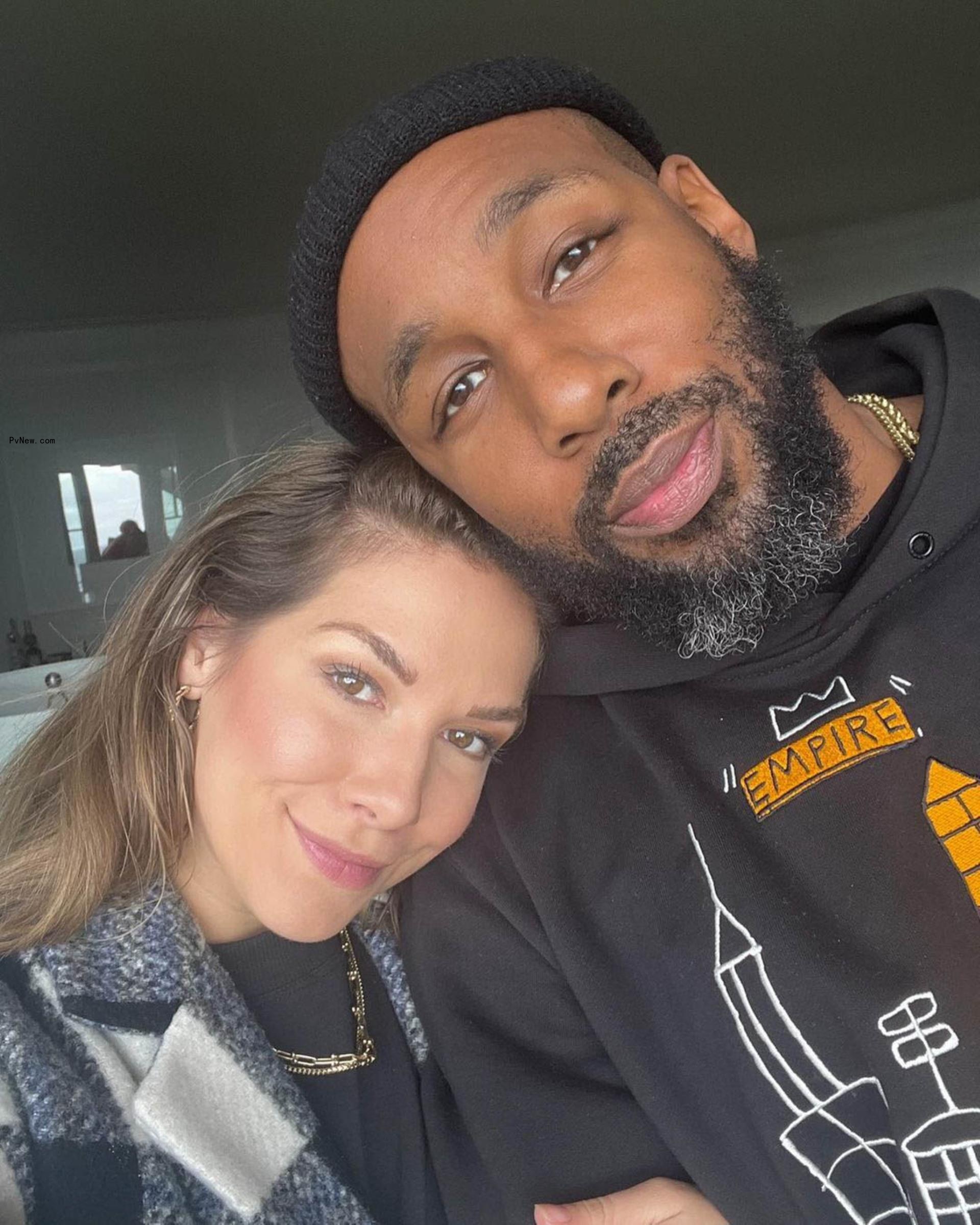 A selfie of Allison Holker and Stephen 