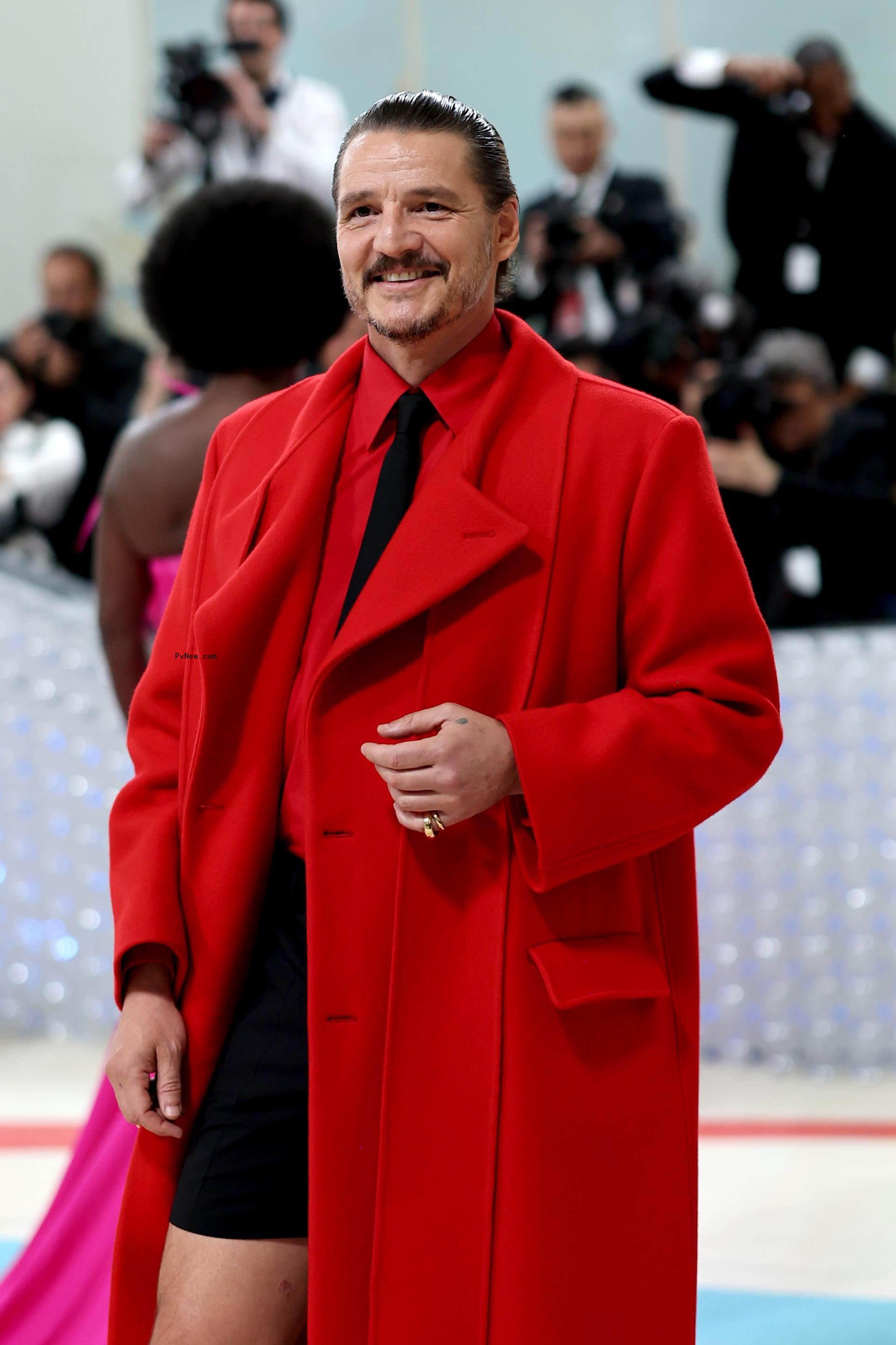 pedro pascal on the met gala red carpet 