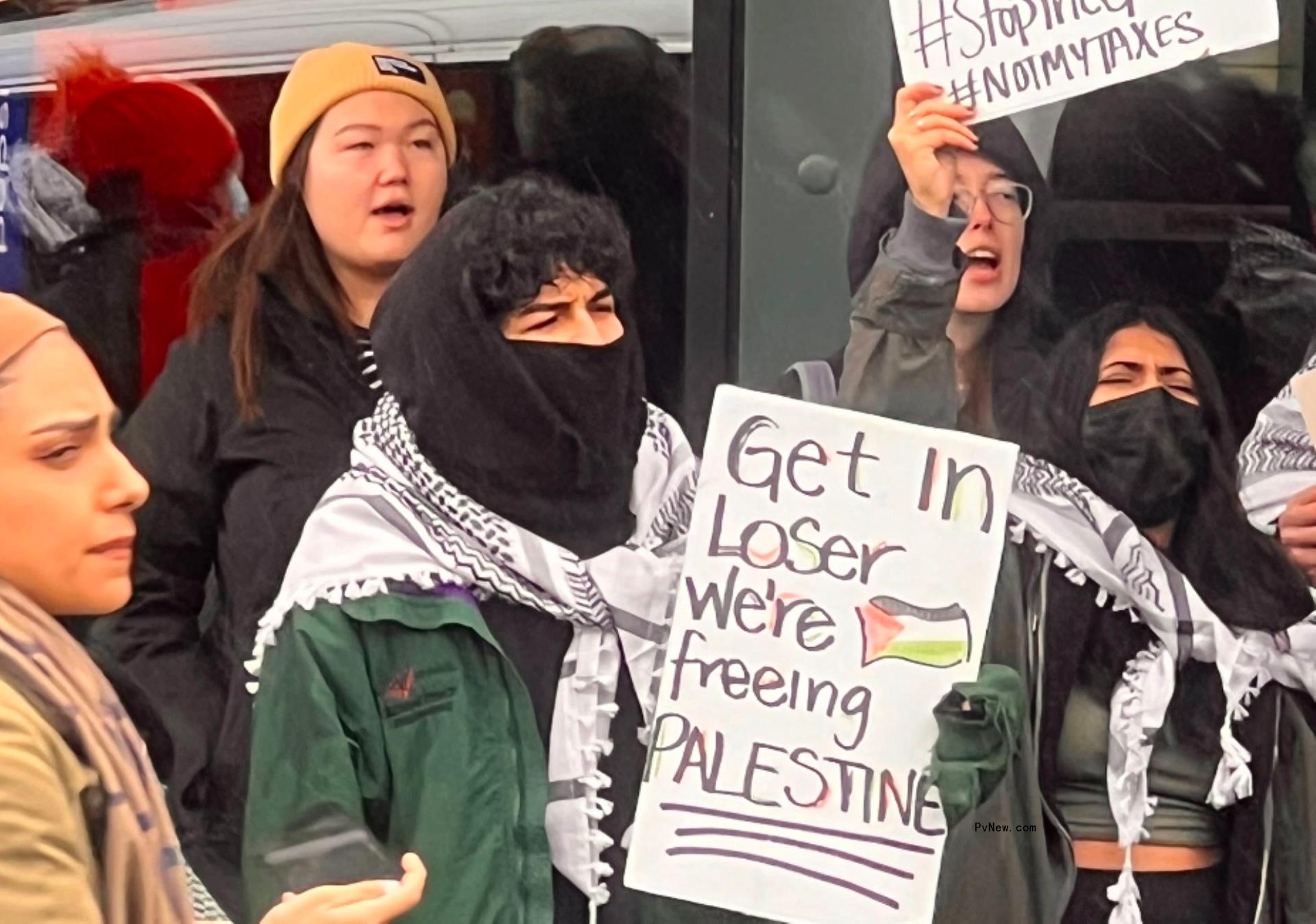 Pro-Palestine Marchers at Sundance Call Out ‘Genocide Joe’ Biden; Jewish Leaders Outraged for Hostage Families at Festival
