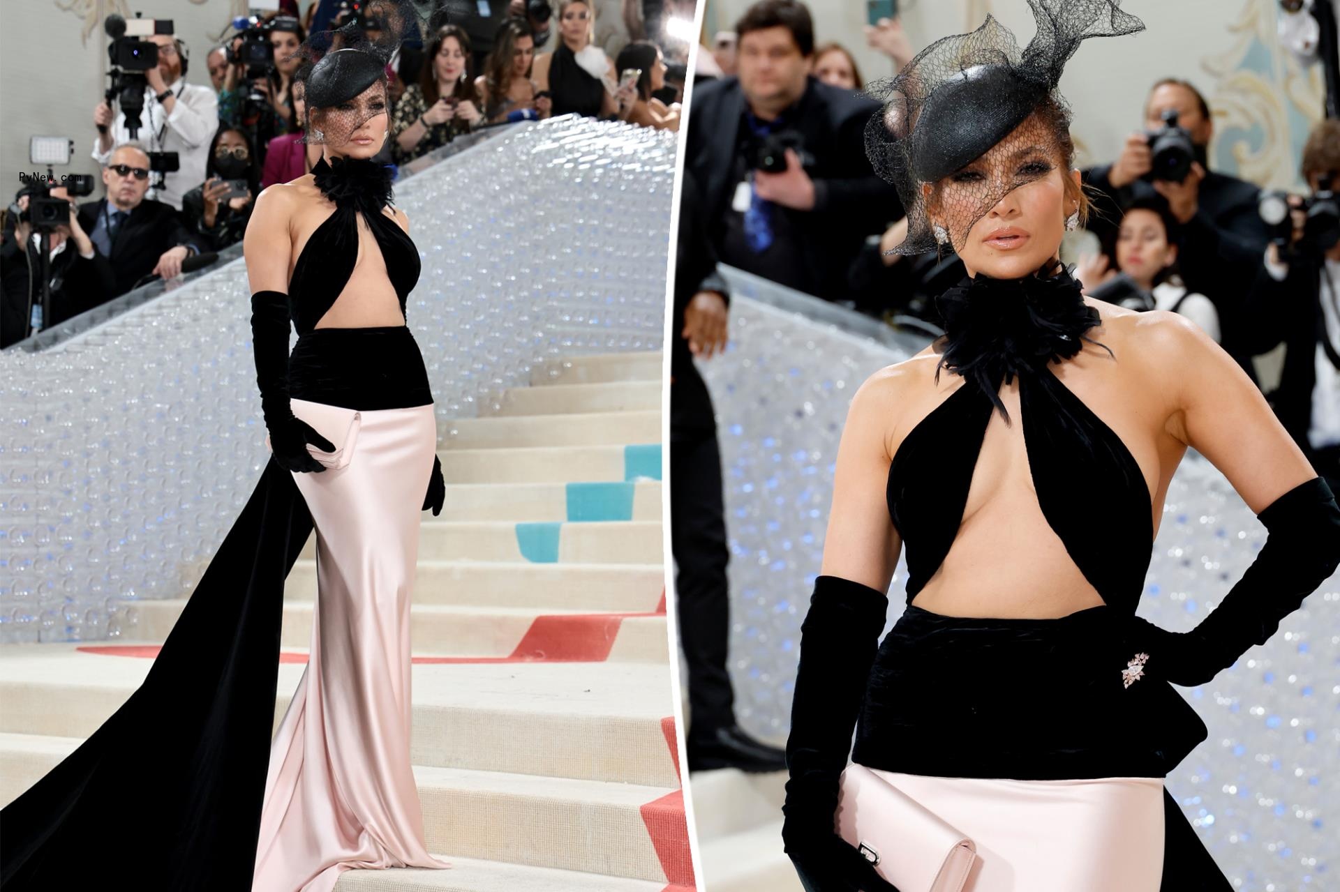 Jennifer Lopez rocks fascinator with risqué dress at 2023 Met Gala