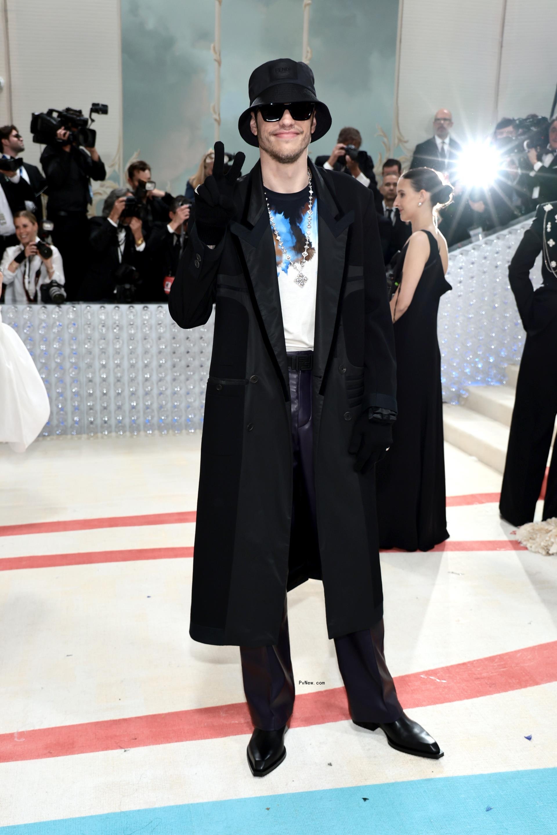 Pete Davidson walking the Met Gala 2023 red carpet