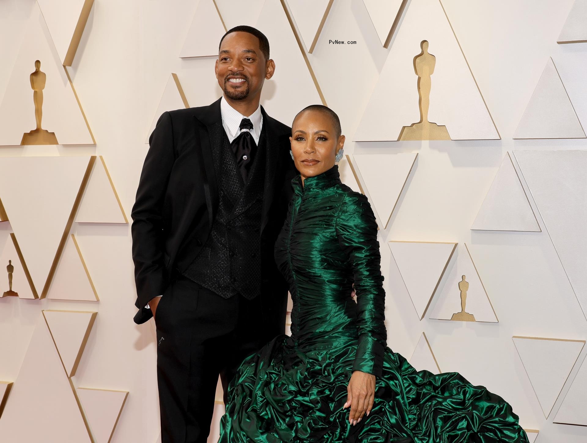 Jada Pinkett Smith and Will Smith at the Oscars in 2022.