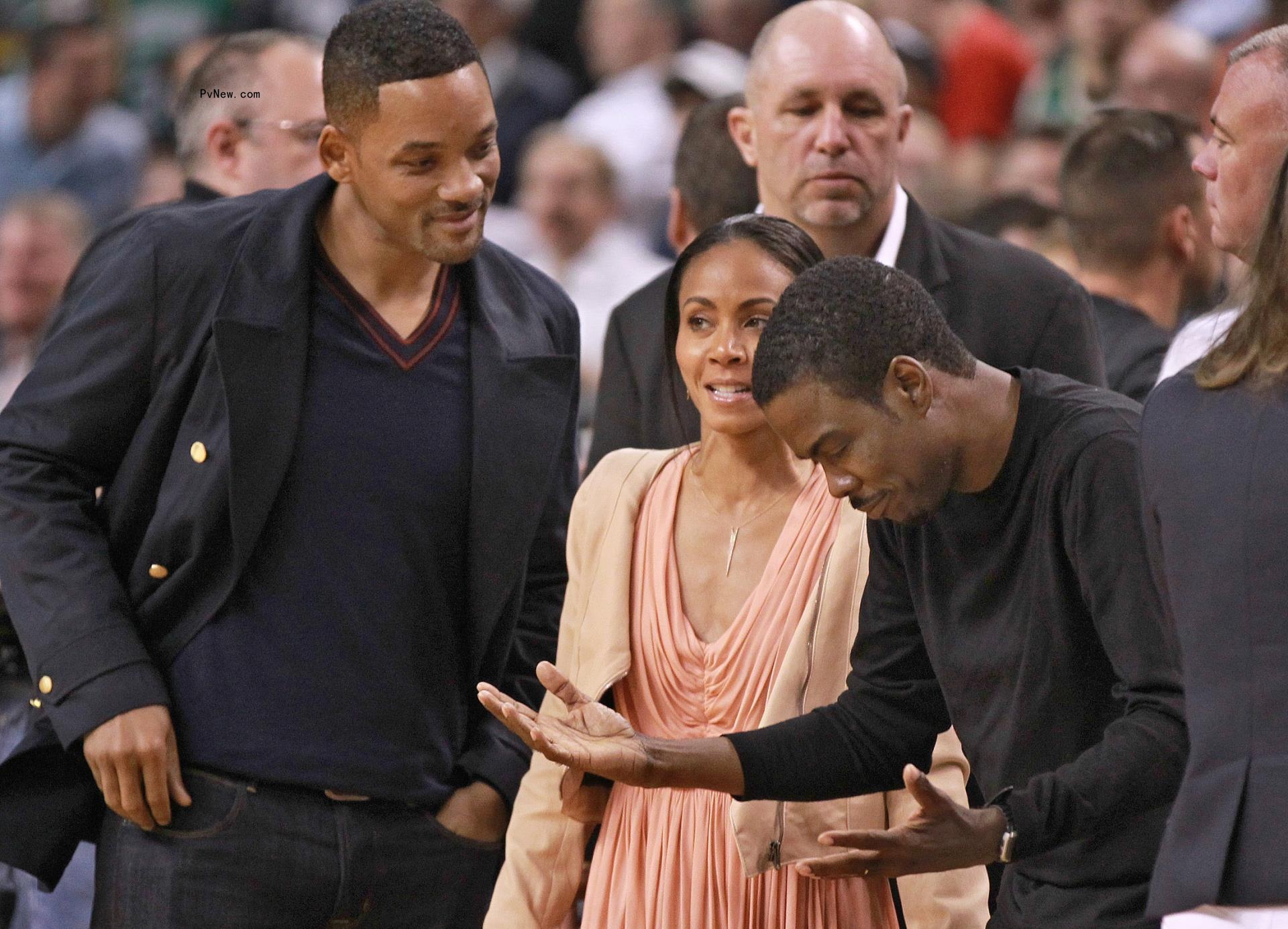 Will Smith, Jada Pinkett Smith, Chris Rock in 2012.