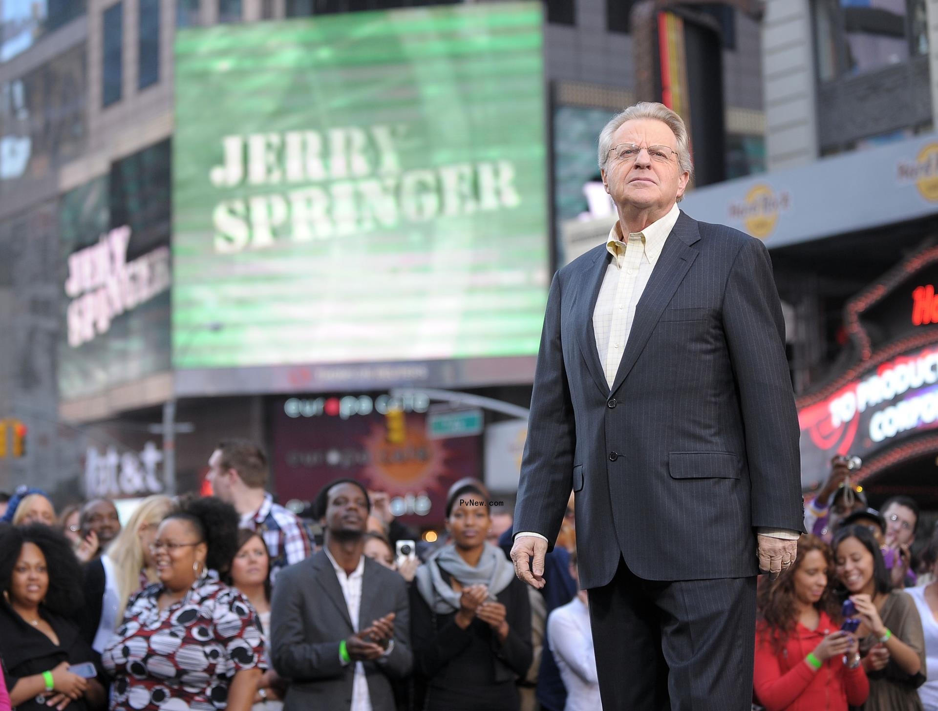 Jerry Springer on his talk show.