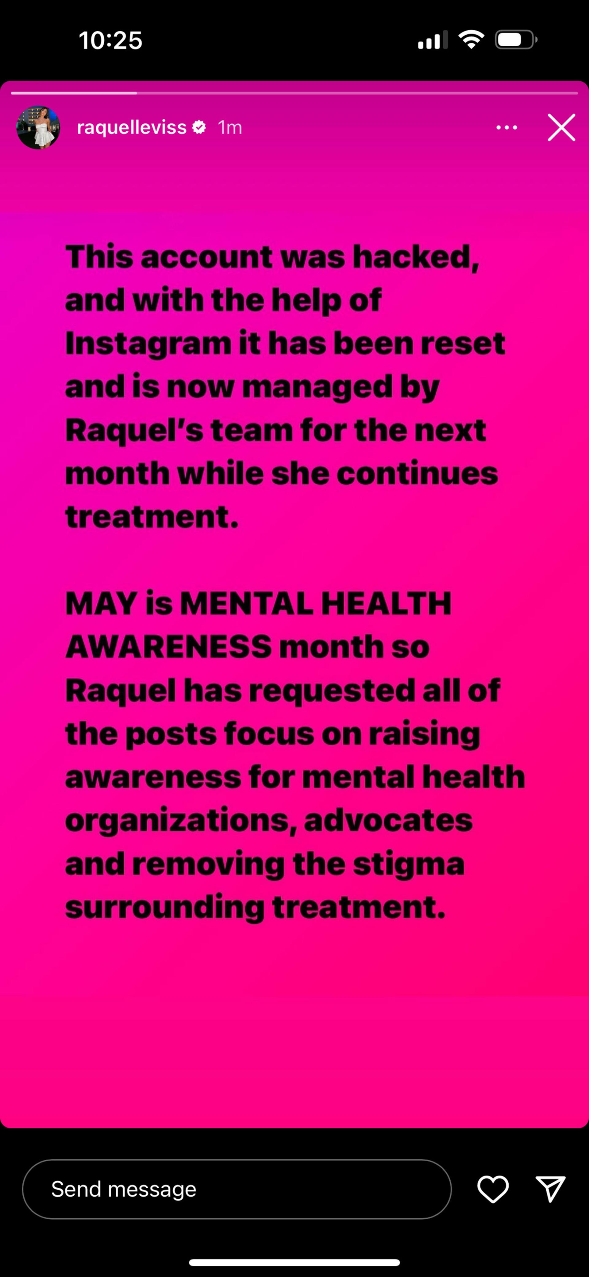 Raquel Leviss Instagram Story statement