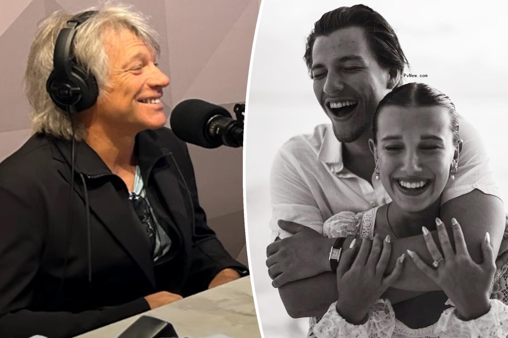 Jon Bon Jovi reacts to son Jake’s engagement to Millie Bobby Brown at young age