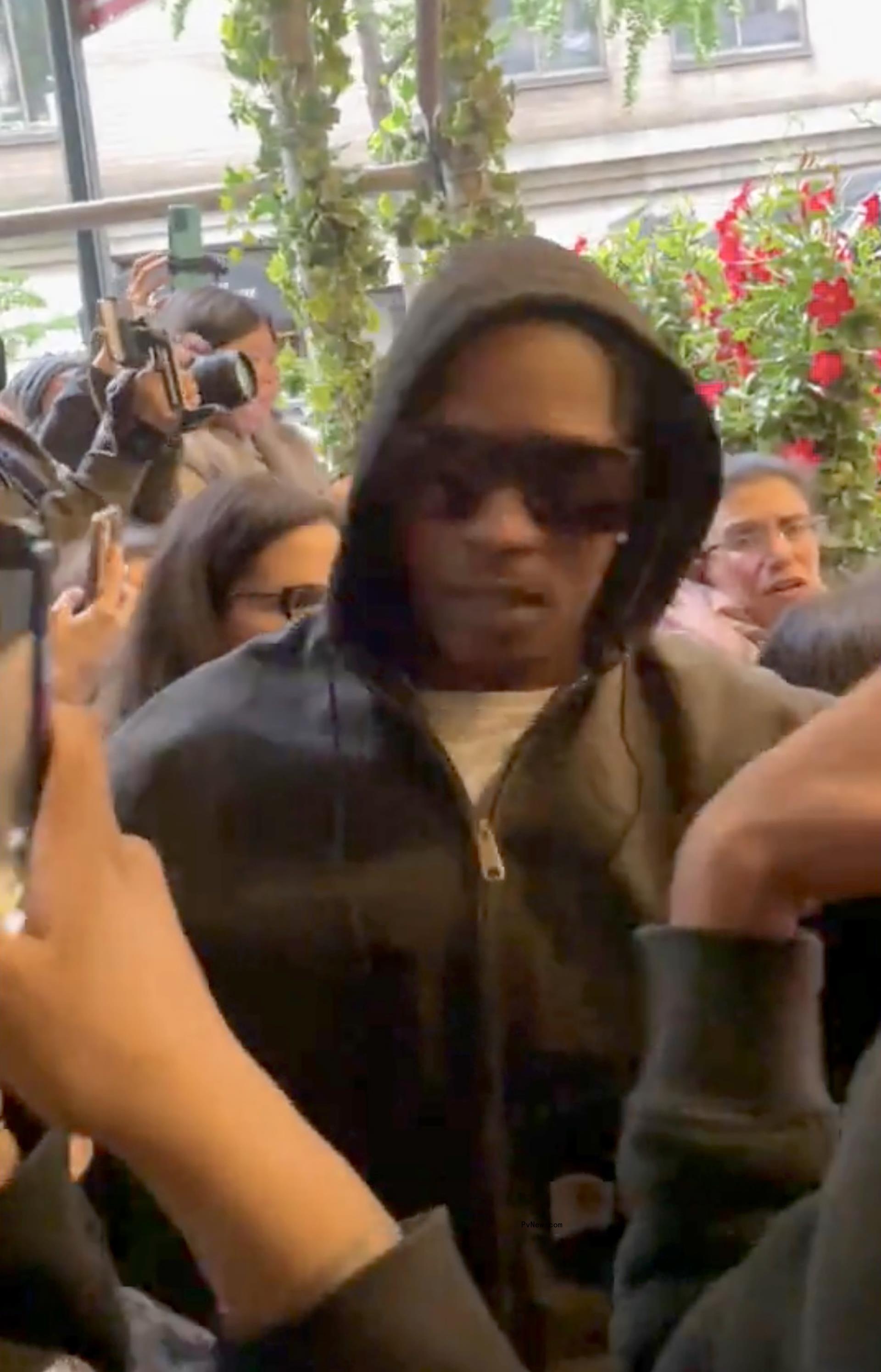 A$AP rocky in a hoodie.