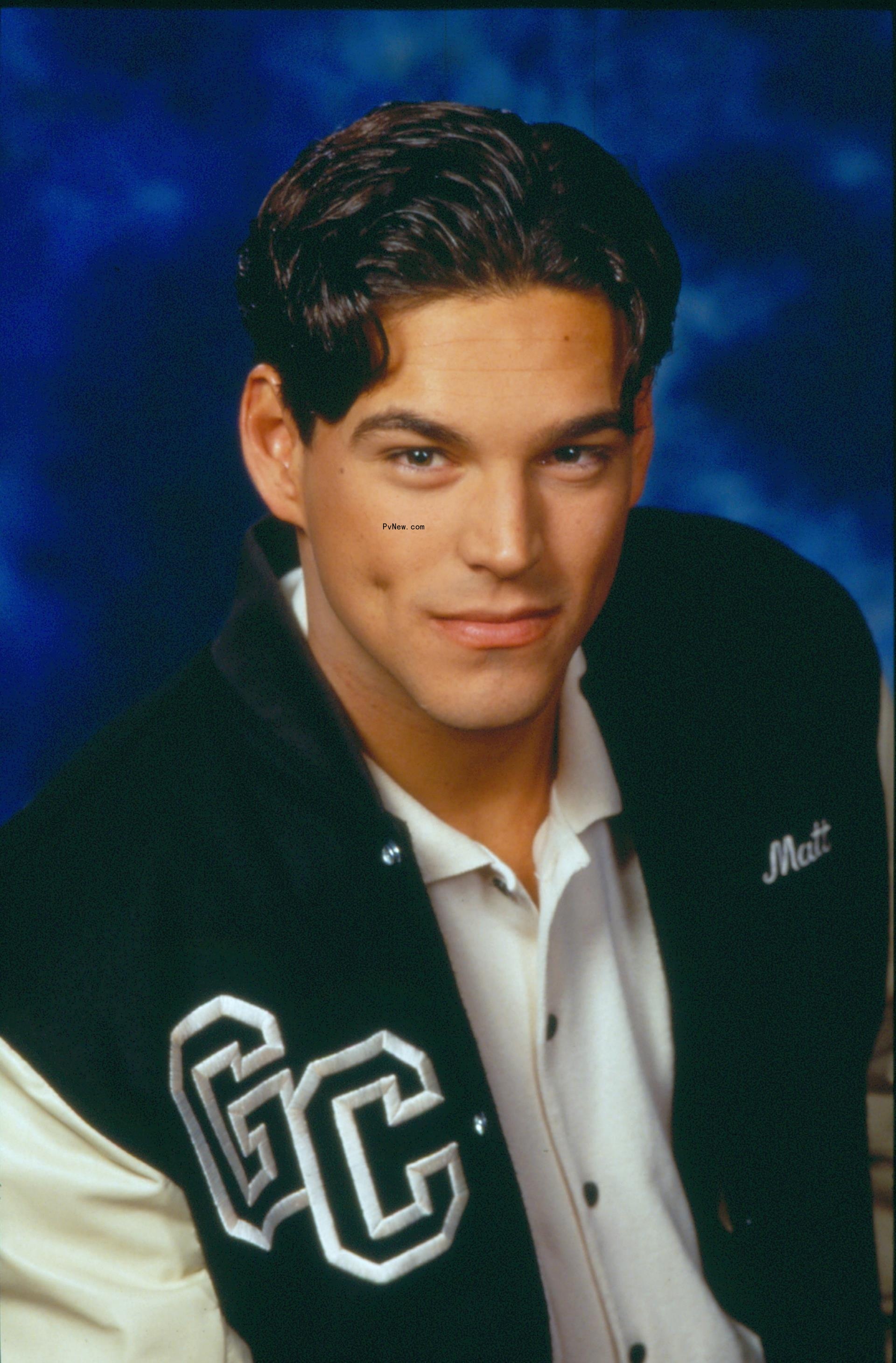 Eddie Cibrian posing for a headshot in 1995
