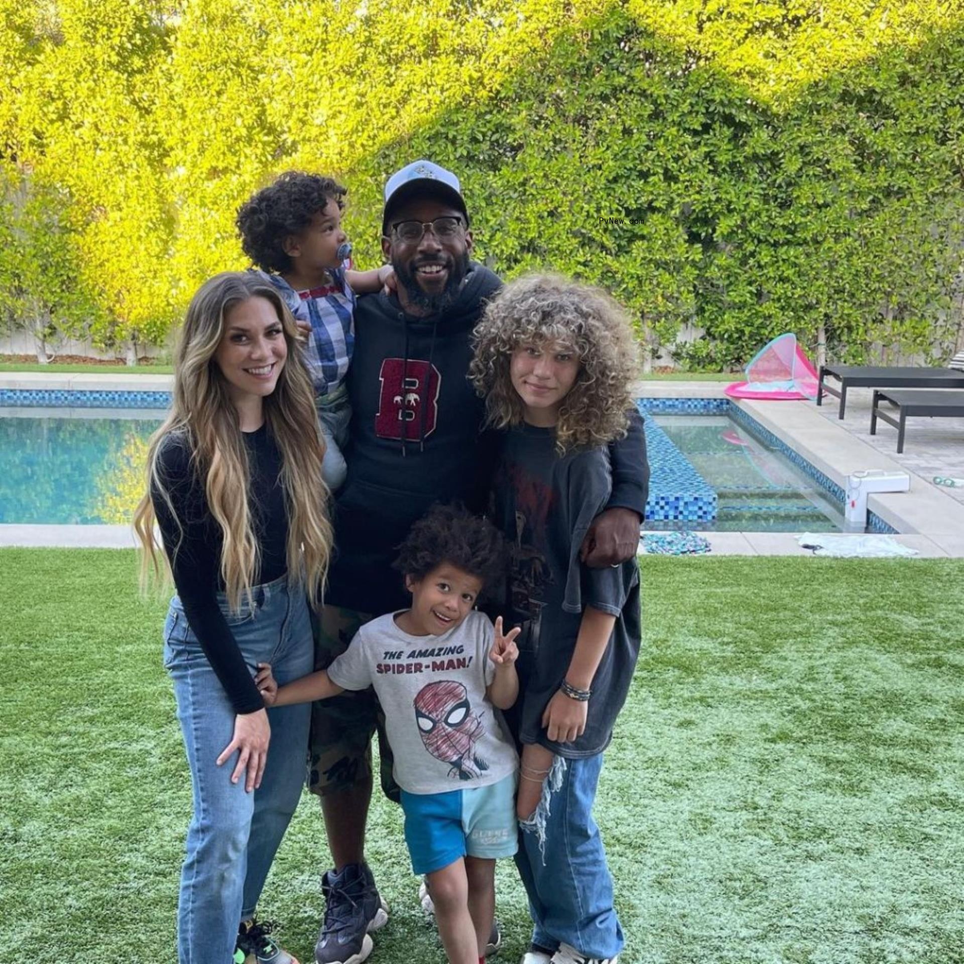 Allison Holker, Stephen 'tWitch' Boss and their three kids.