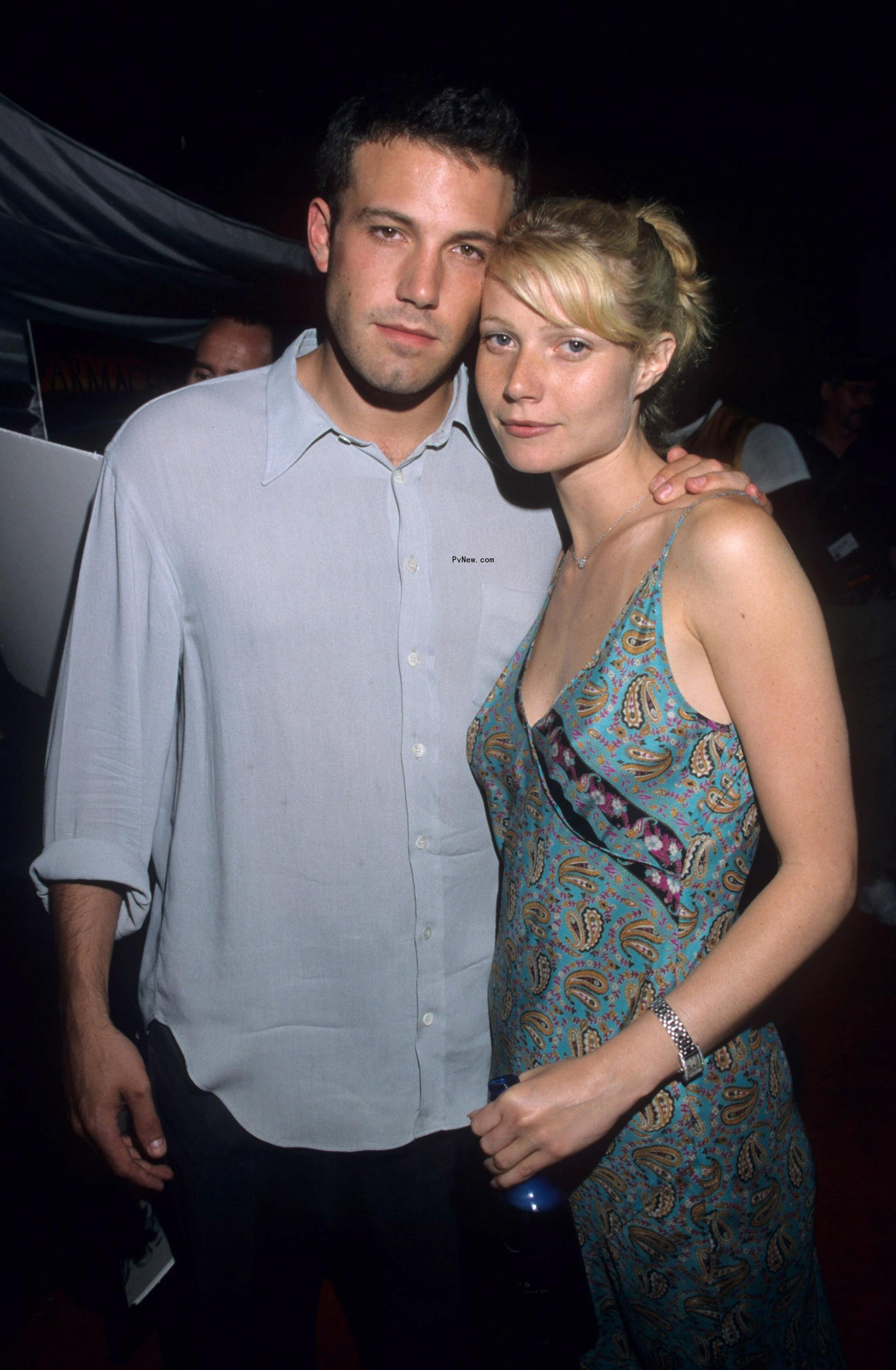 Gwyneth Paltrow poses with Ben Affleck