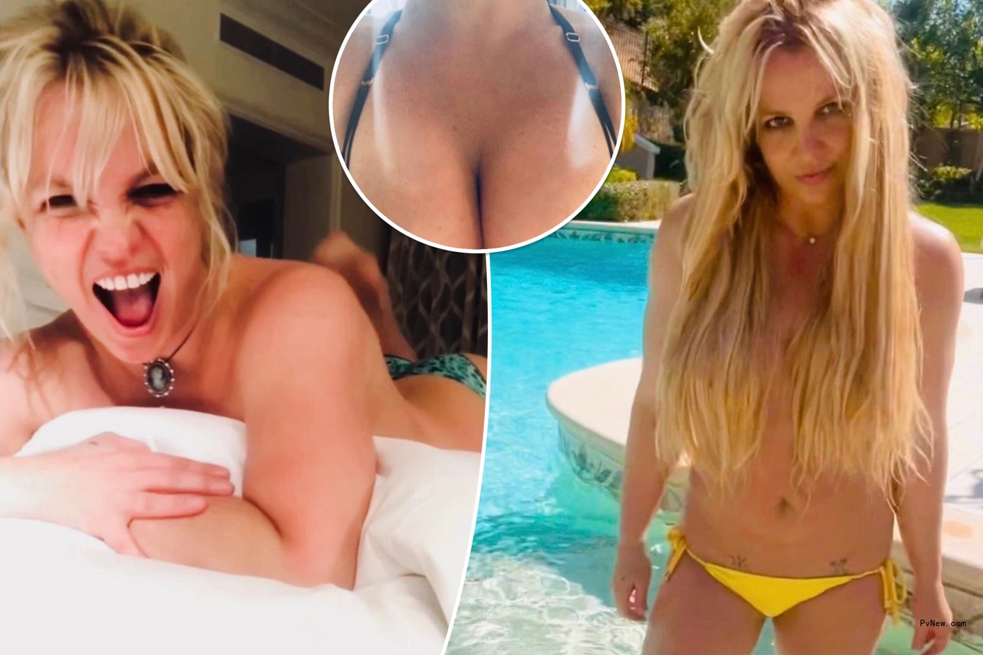 Britney Spears posts close-up photo of ample cleavage in sexy lace bra